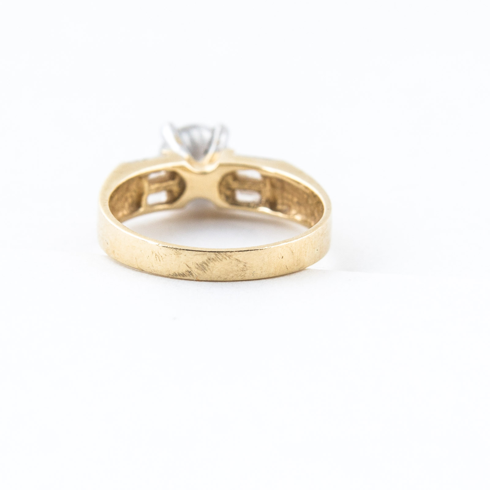 14K Yellow Gold and Cubic Zirconia Ring