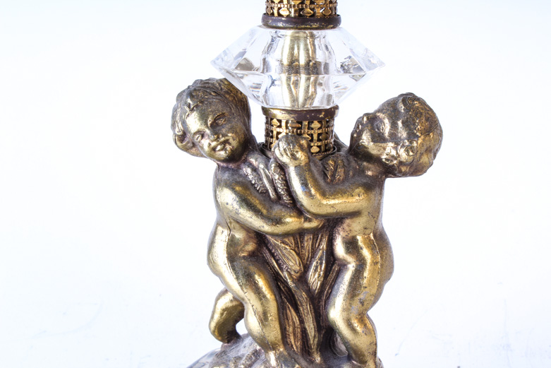 Pair of Vintage Table Lamps with Cherubs