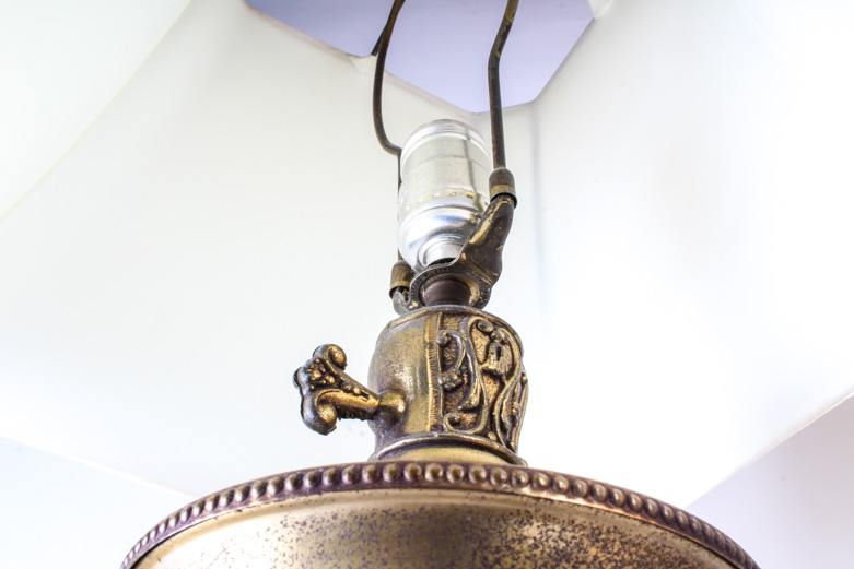 Pair of Vintage Table Lamps with Cherubs
