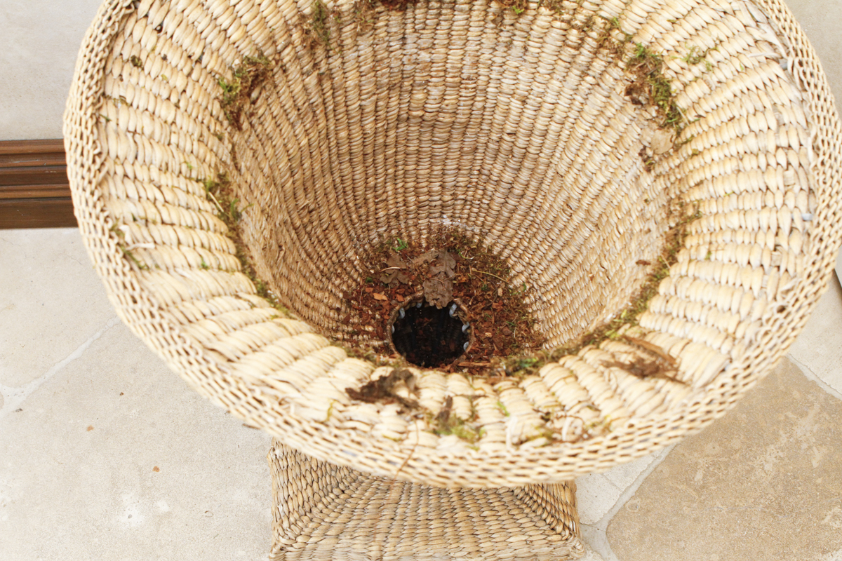 Wicker Plant Stand