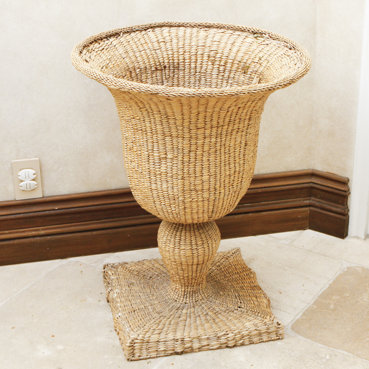 Wicker Plant Stand