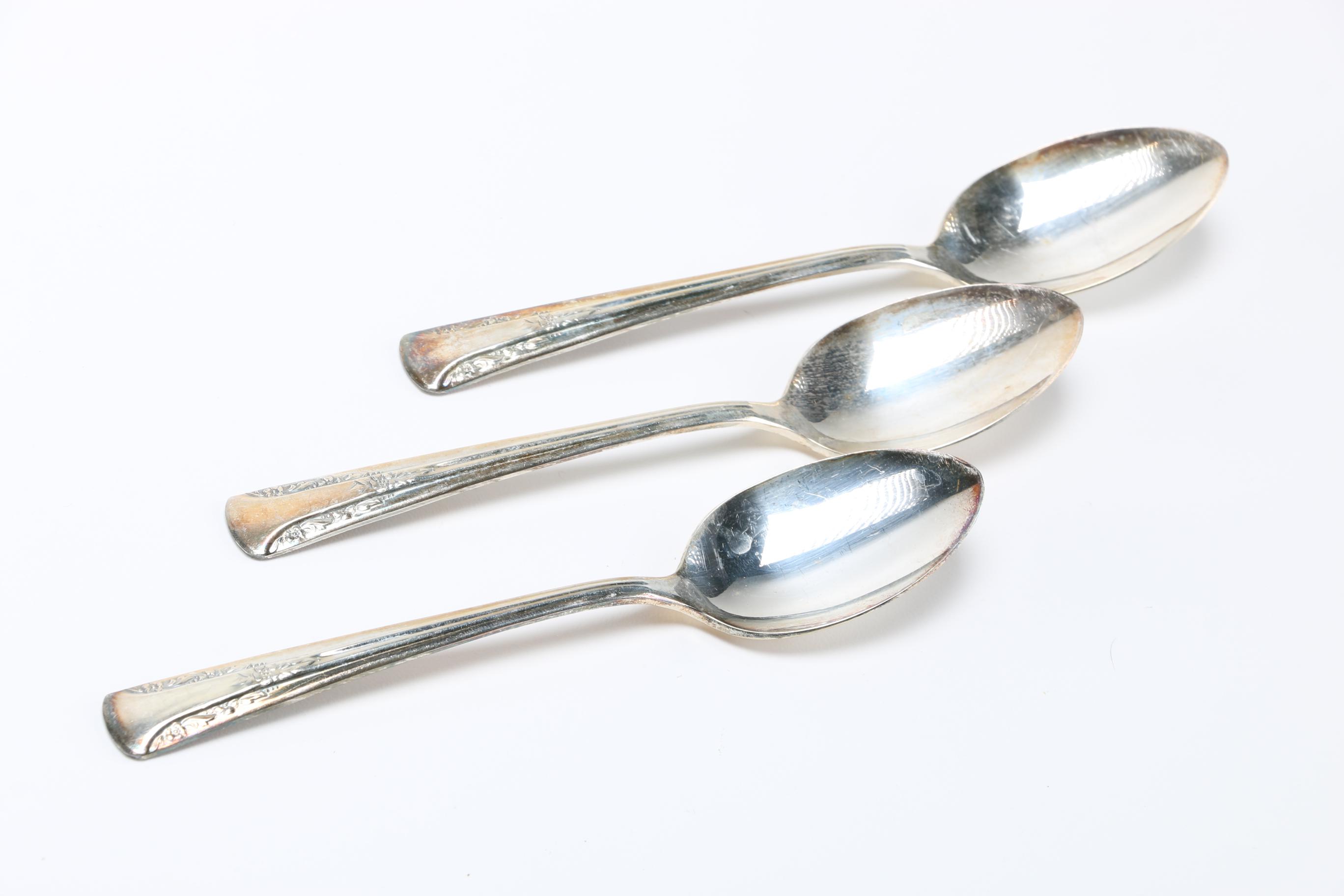 International Silver Co. "Camelia" Silver Plate Flatware