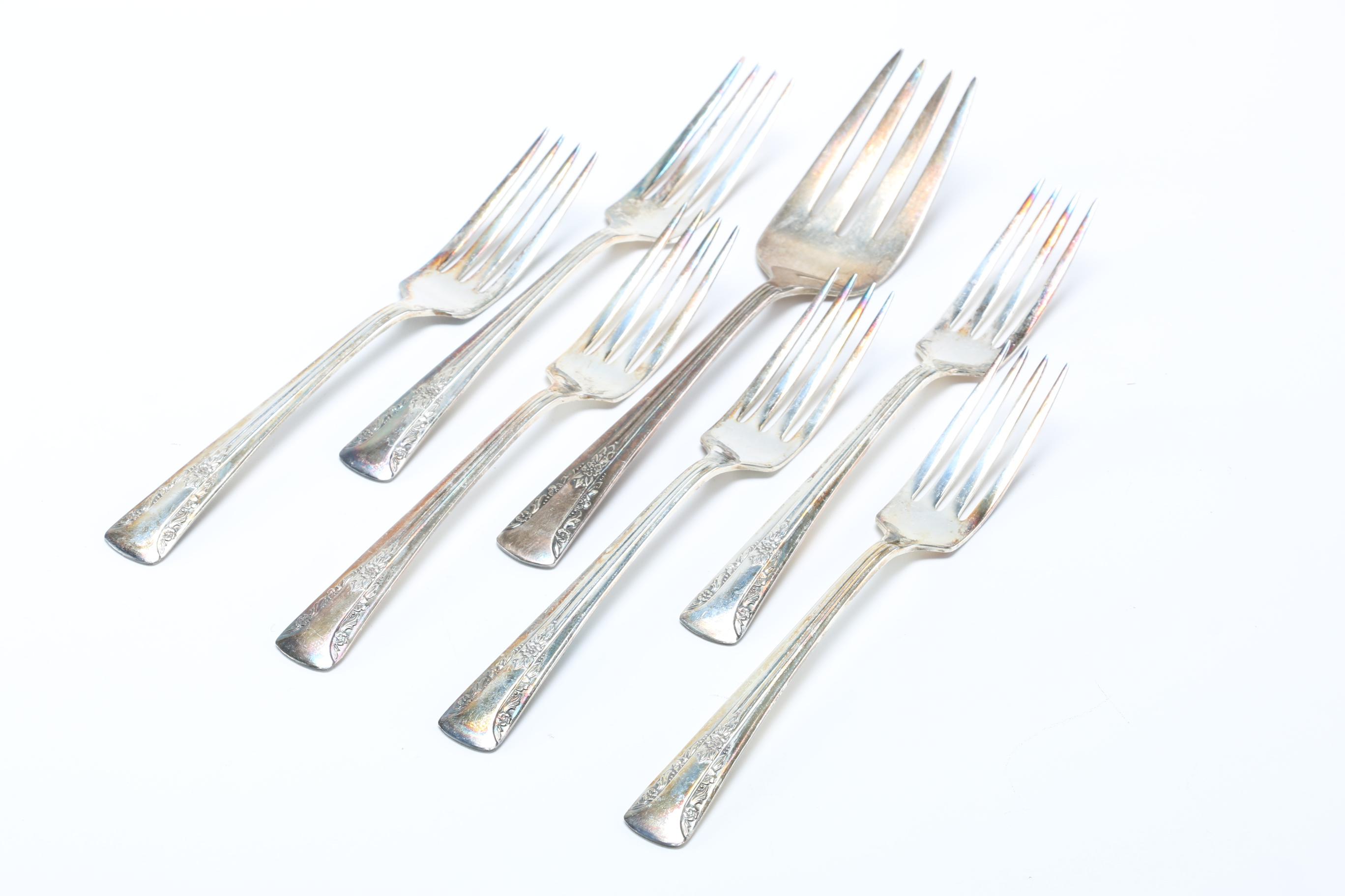 International Silver Co. "Camelia" Silver Plate Flatware