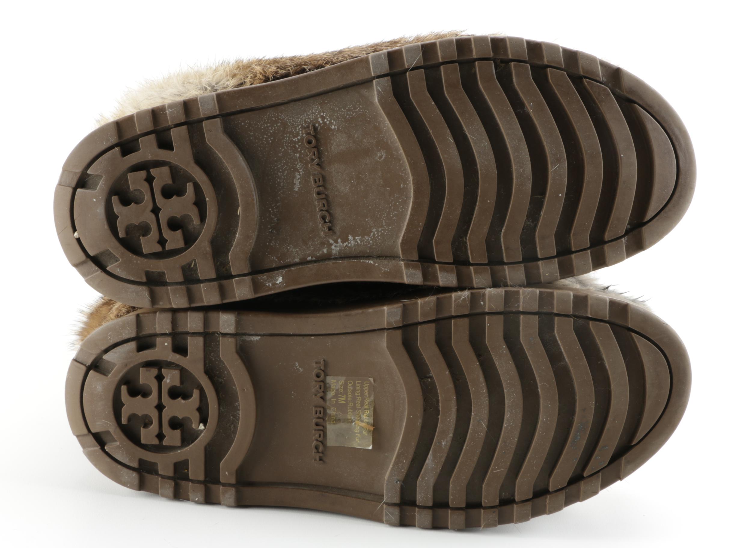 Tory Burch Rabbit Fur Boots