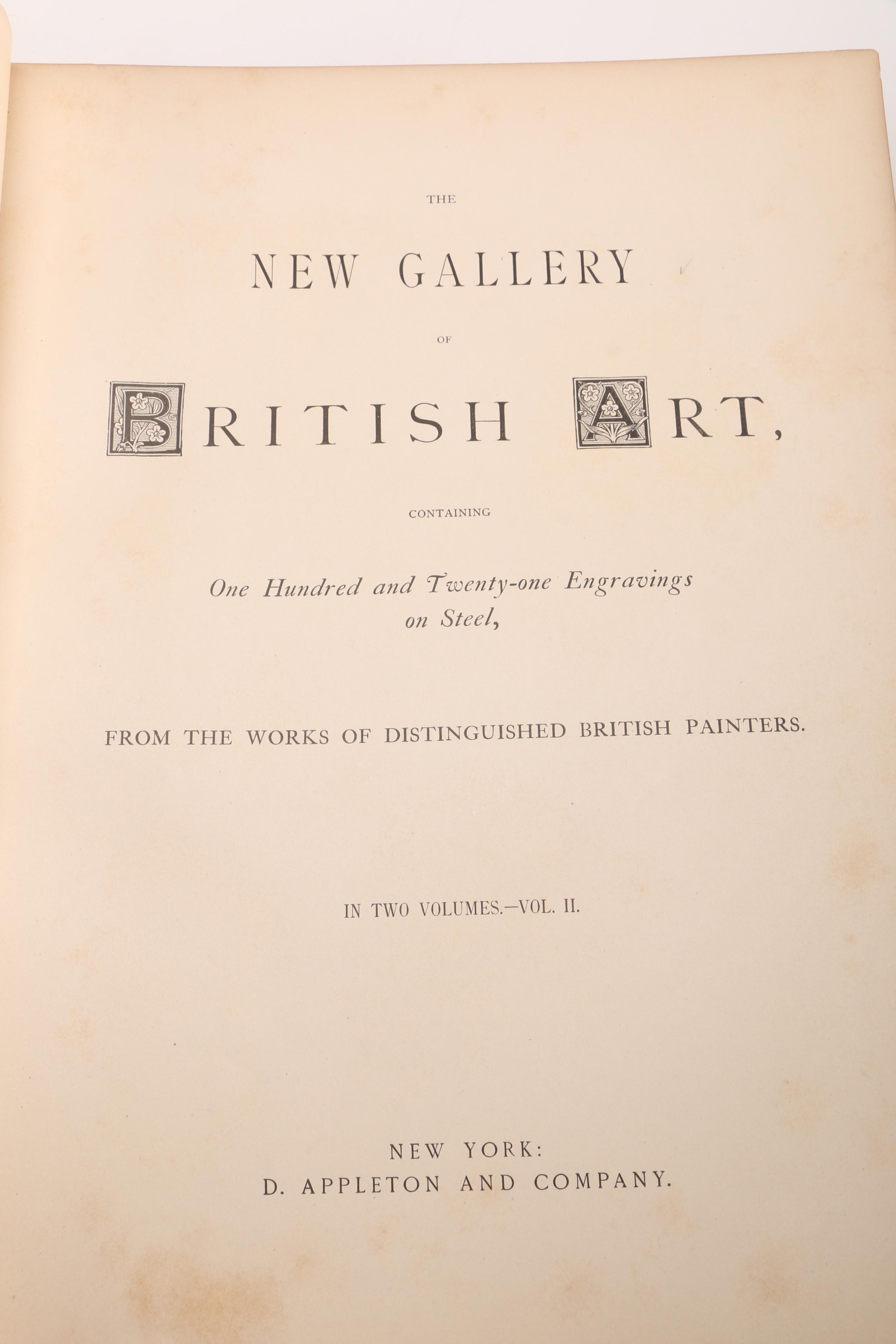 "The New Gallery of British Art" in Two Volumes