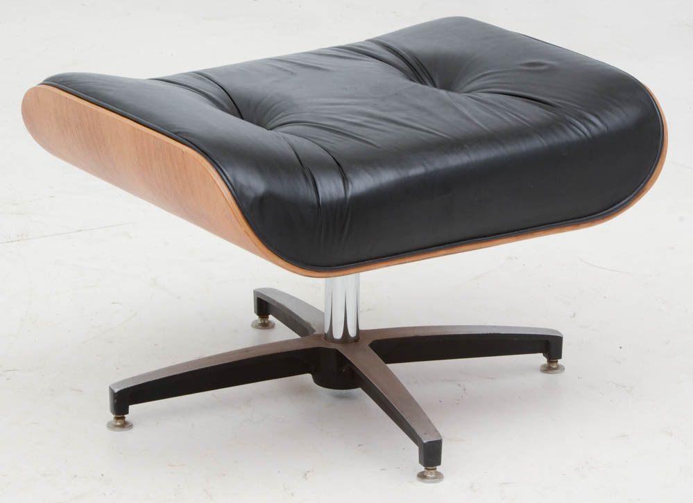 Eames Style Chair with Footstool