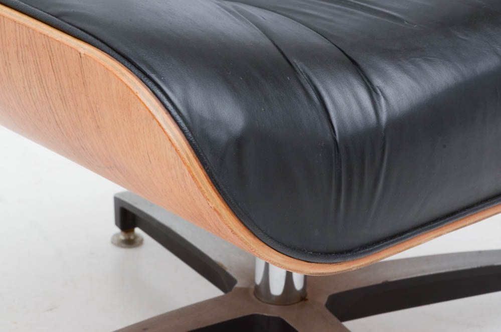 Eames Style Chair with Footstool