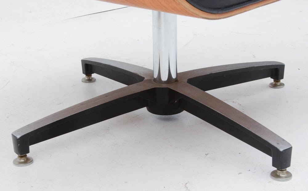 Eames Style Chair with Footstool