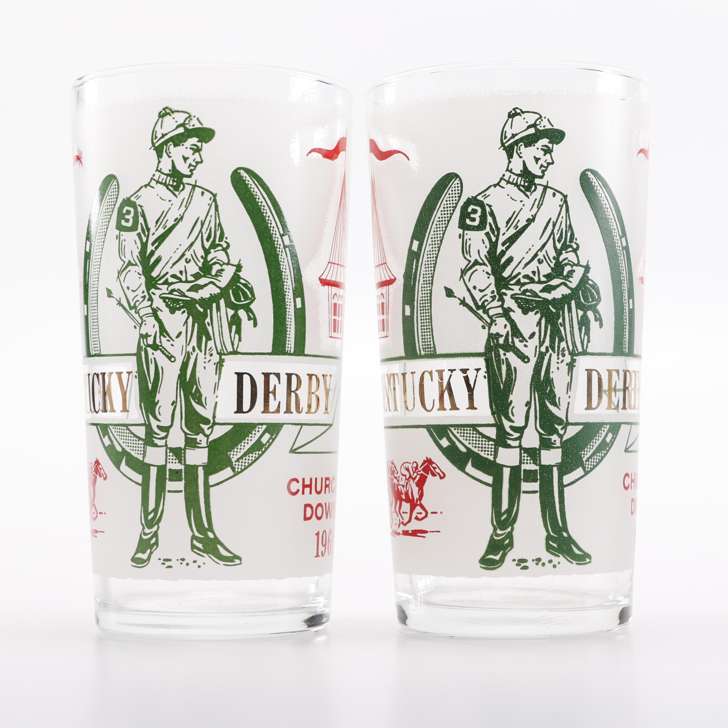 1969 Kentucky Derby Commemorative Glasses