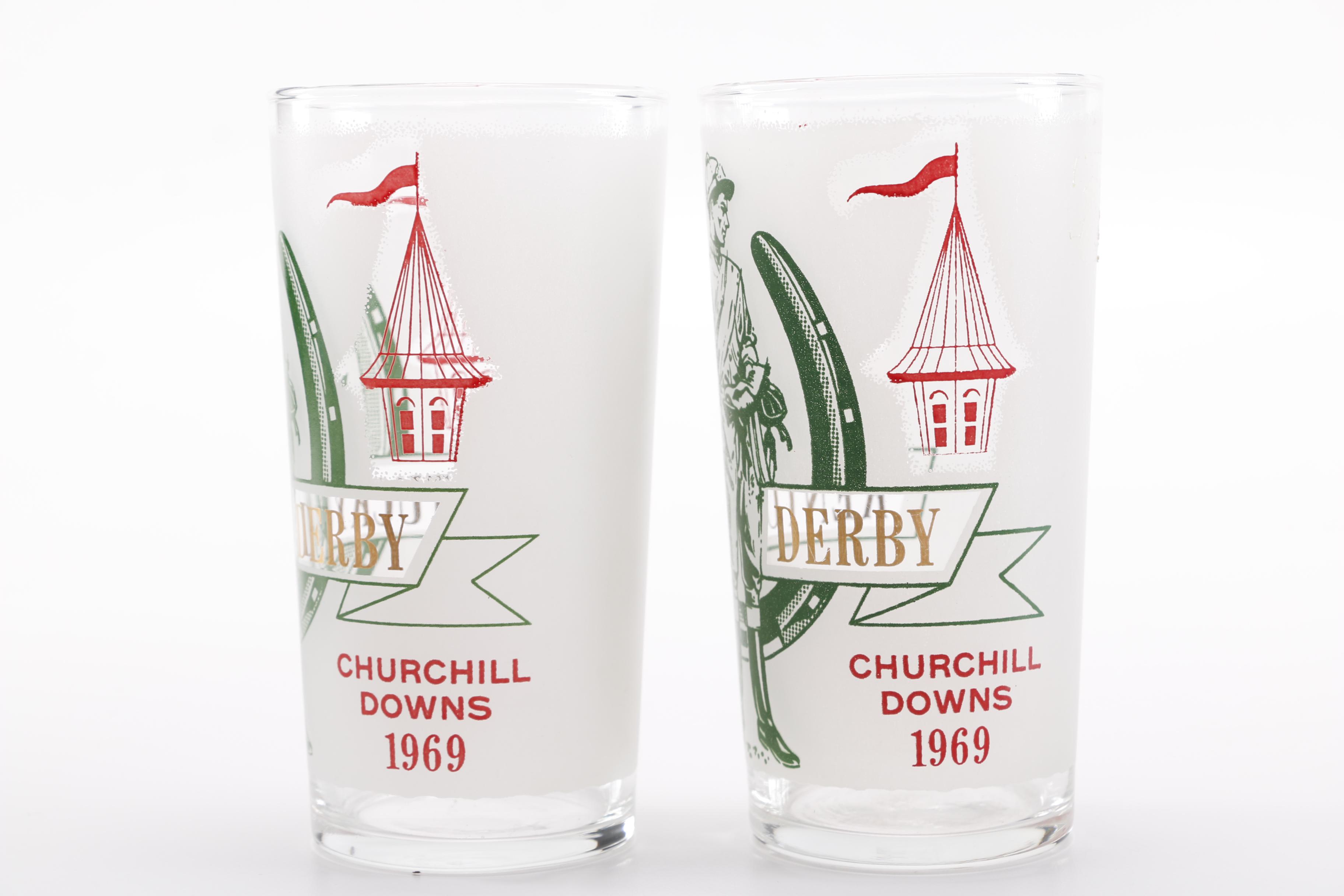 1969 Kentucky Derby Commemorative Glasses
