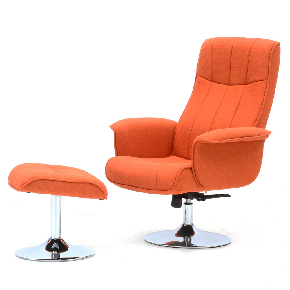 Contemporary Modern Style Lounge Chair with Ottoman