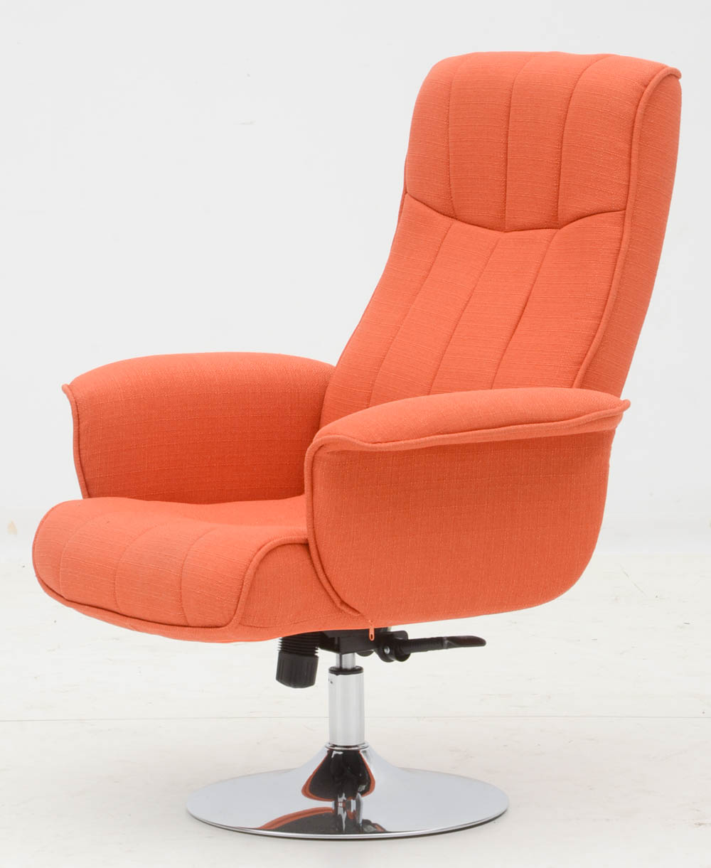Contemporary Modern Style Lounge Chair with Ottoman