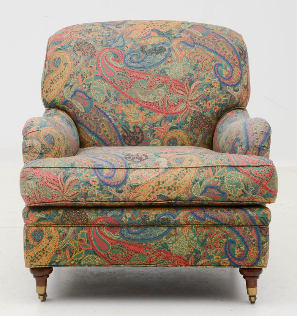 Heritage Paisley Upholstered Armchairs EBTH