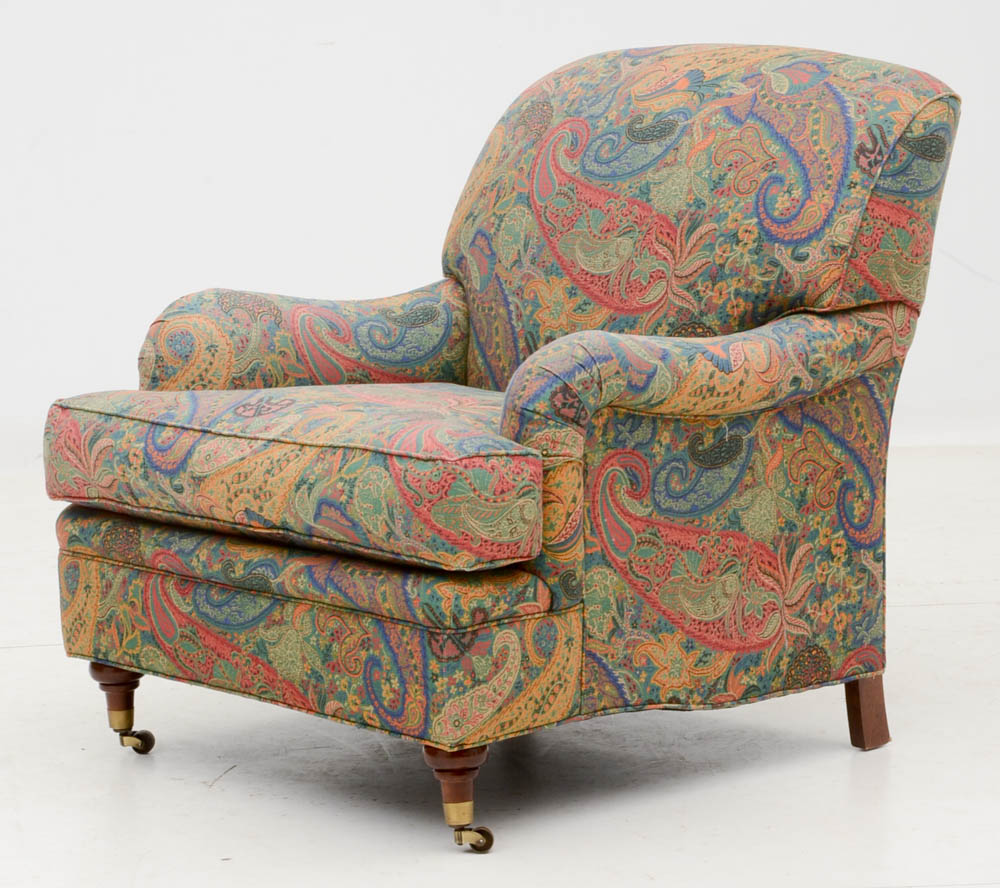 Heritage Paisley Upholstered Armchairs EBTH