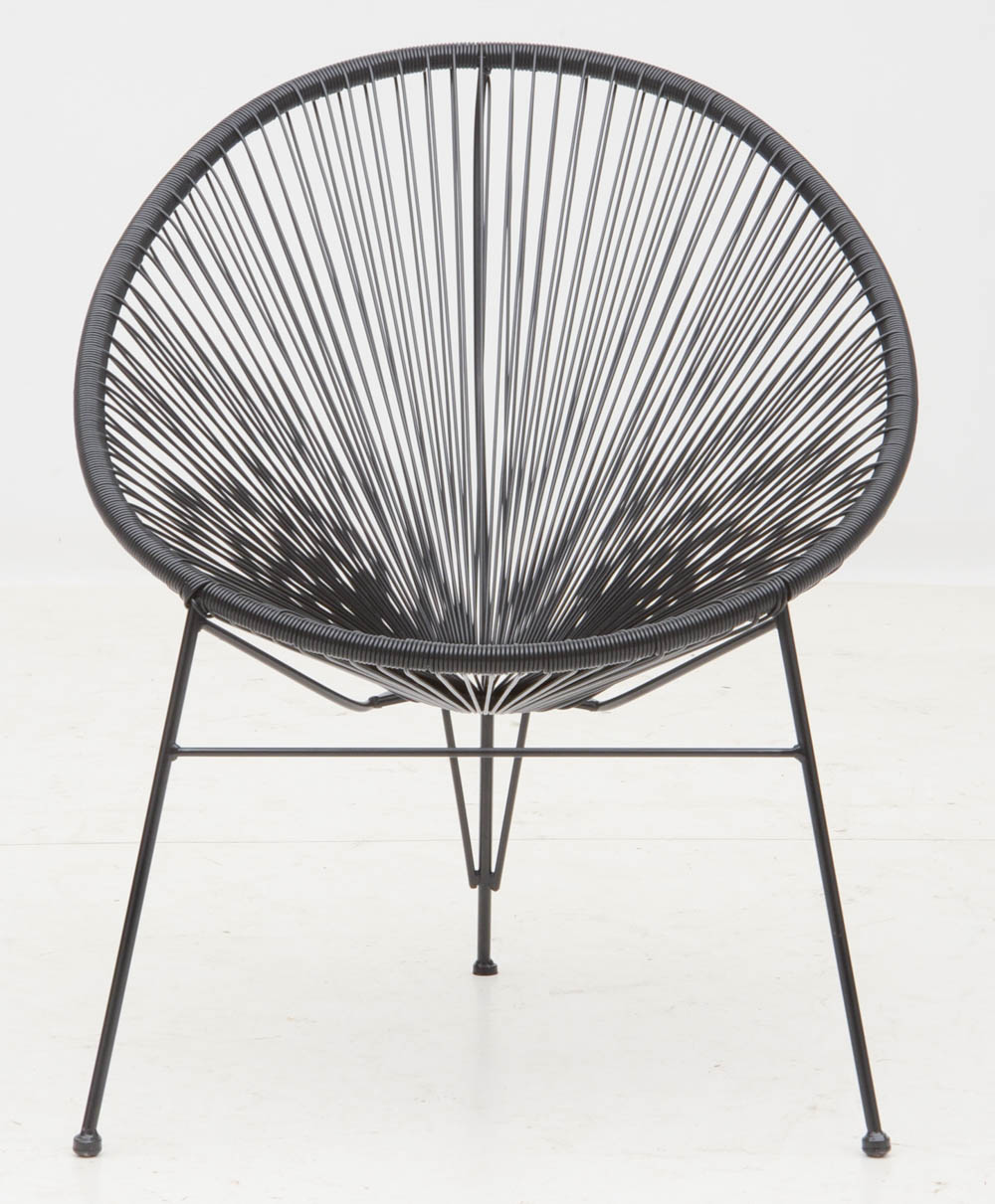 Pair of Black Acapulco Style Chairs