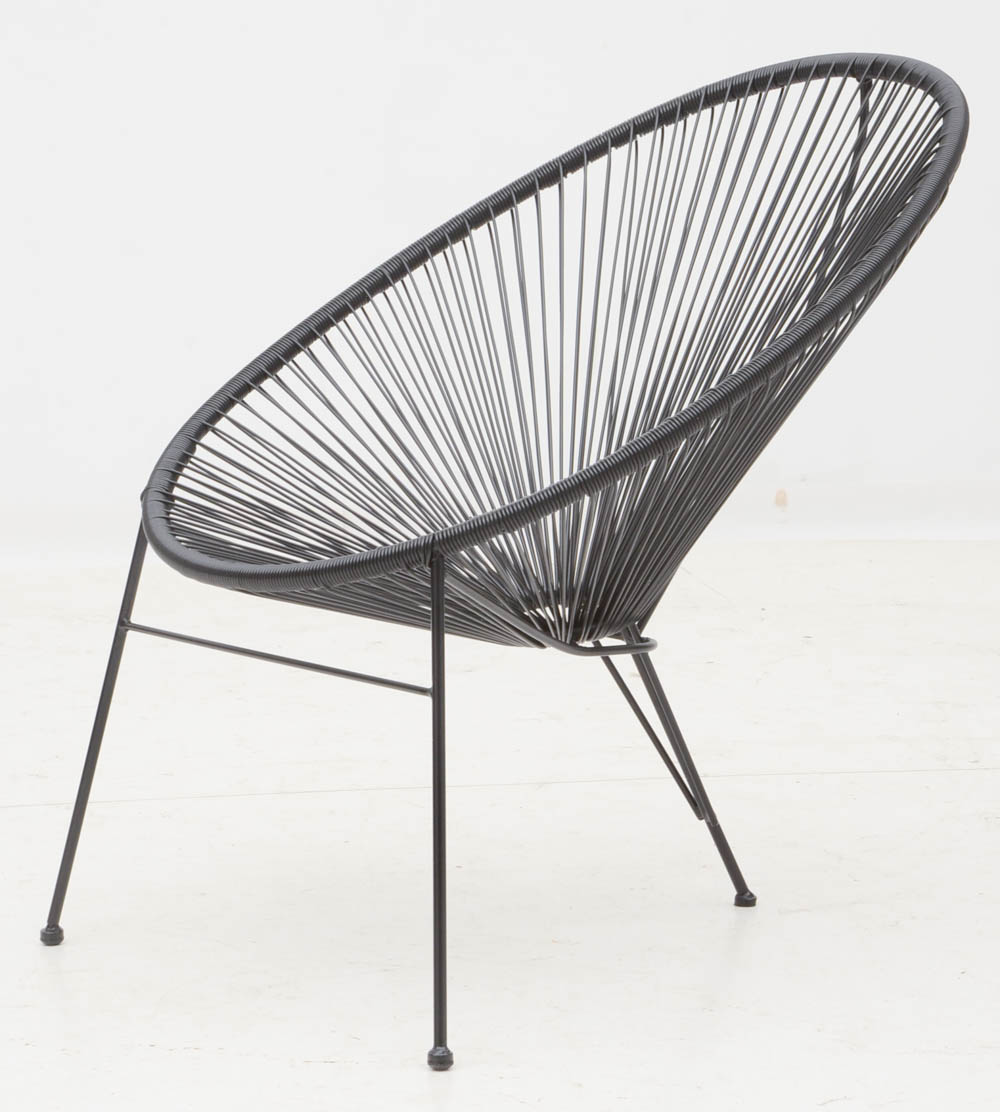 Pair of Black Acapulco Style Chairs