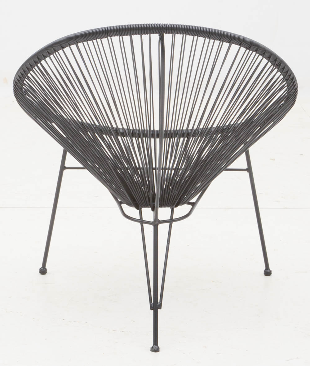 Pair of Black Acapulco Style Chairs