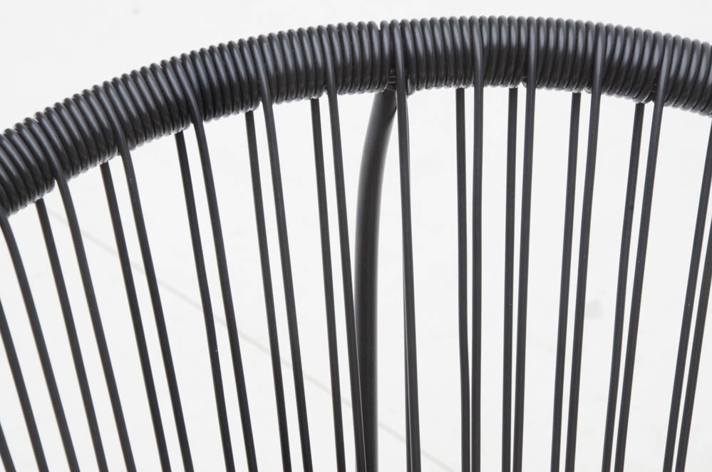 Pair of Black Acapulco Style Chairs