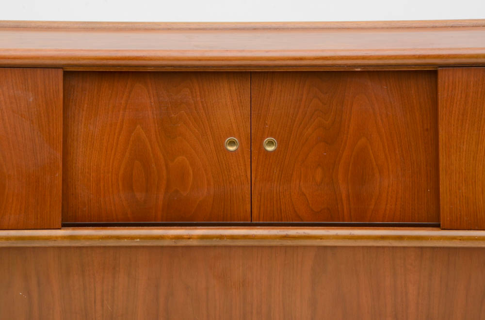 Vintage King Size T.H. Robsjohn-Gibbings Headboard with Storage