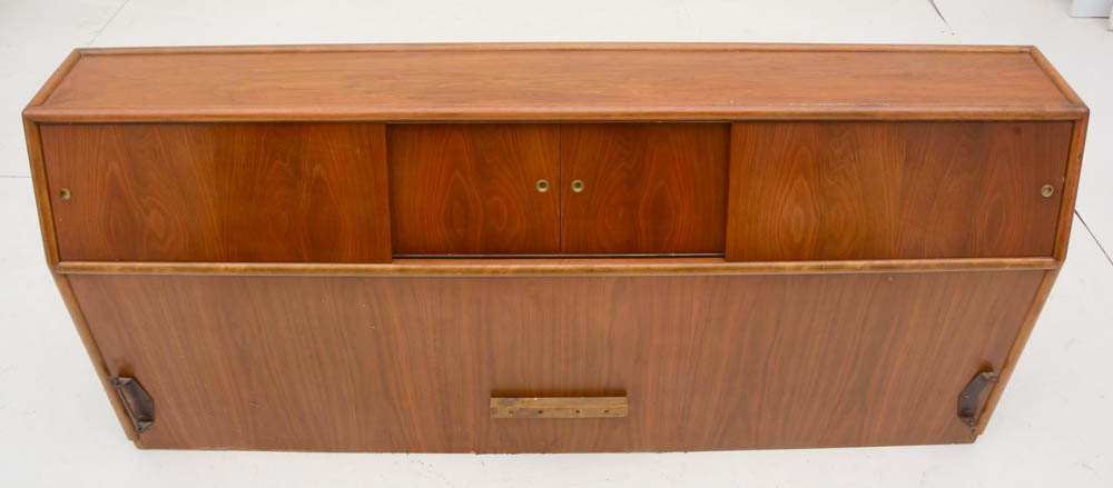 Vintage King Size T.H. Robsjohn-Gibbings Headboard with Storage