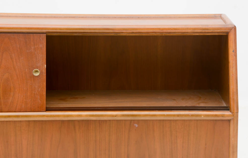 Vintage King Size T.H. Robsjohn-Gibbings Headboard with Storage