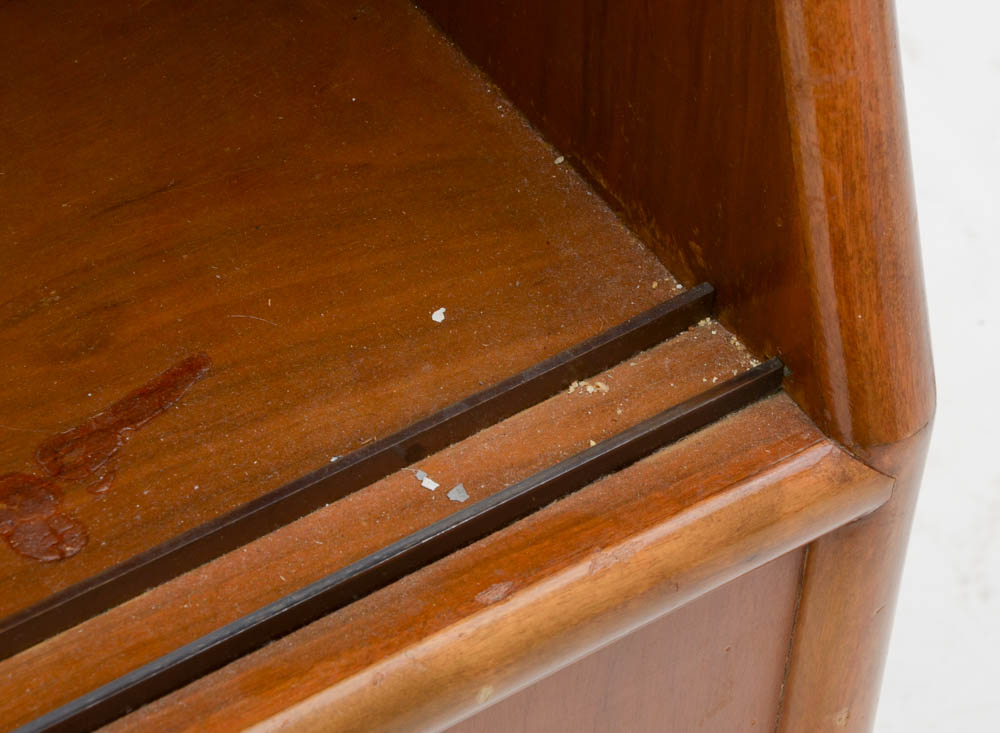 Vintage King Size T.H. Robsjohn-Gibbings Headboard with Storage