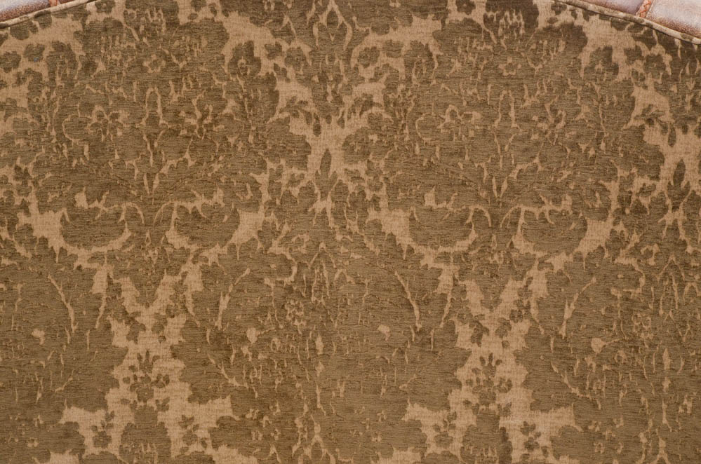 Zimmerman Furniture Brown Leather and Fabric Upholstered Couch