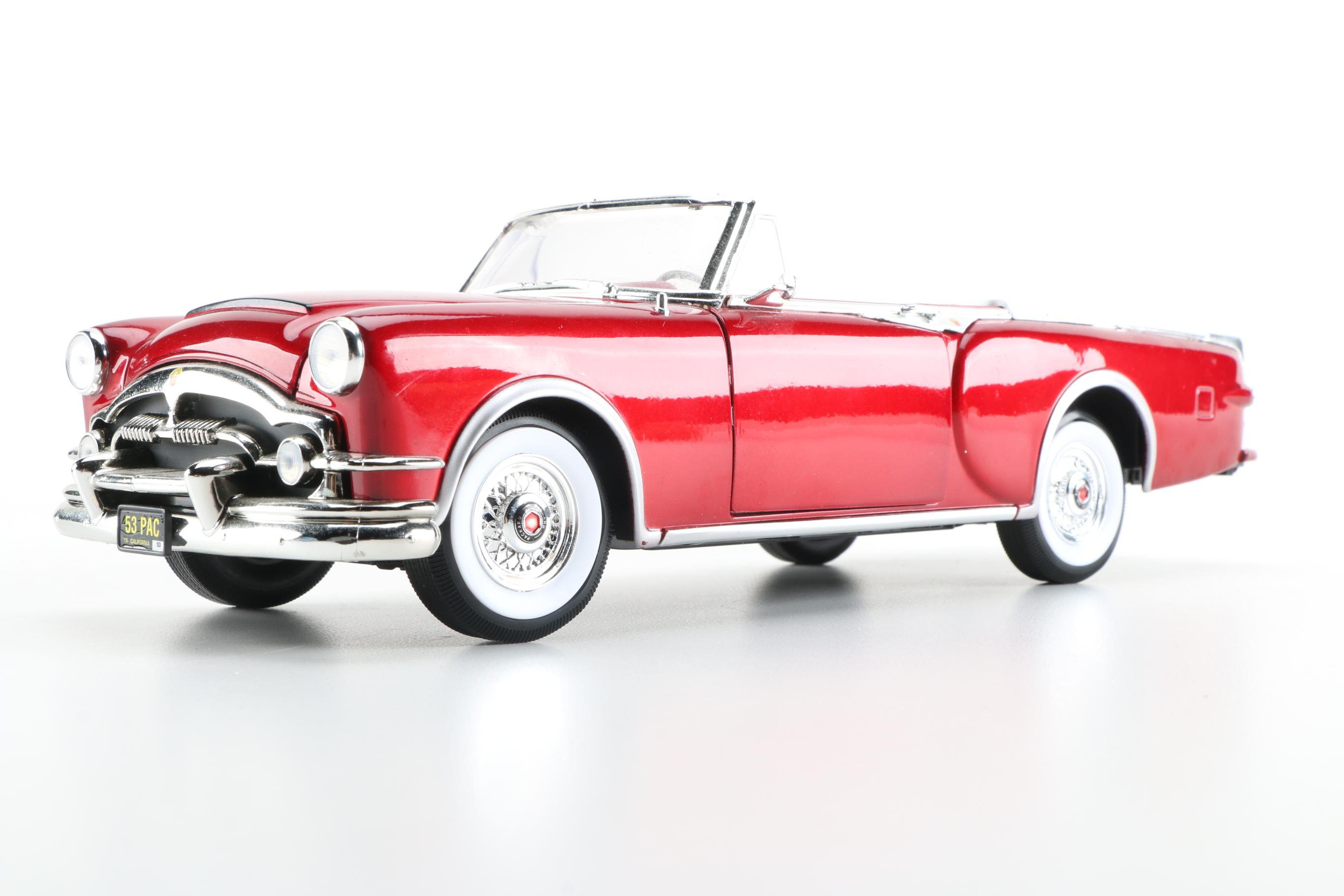 1953 Packard Caribbean Convertable and 1952 Hudson Hornet Convertable Die-Cast Cars