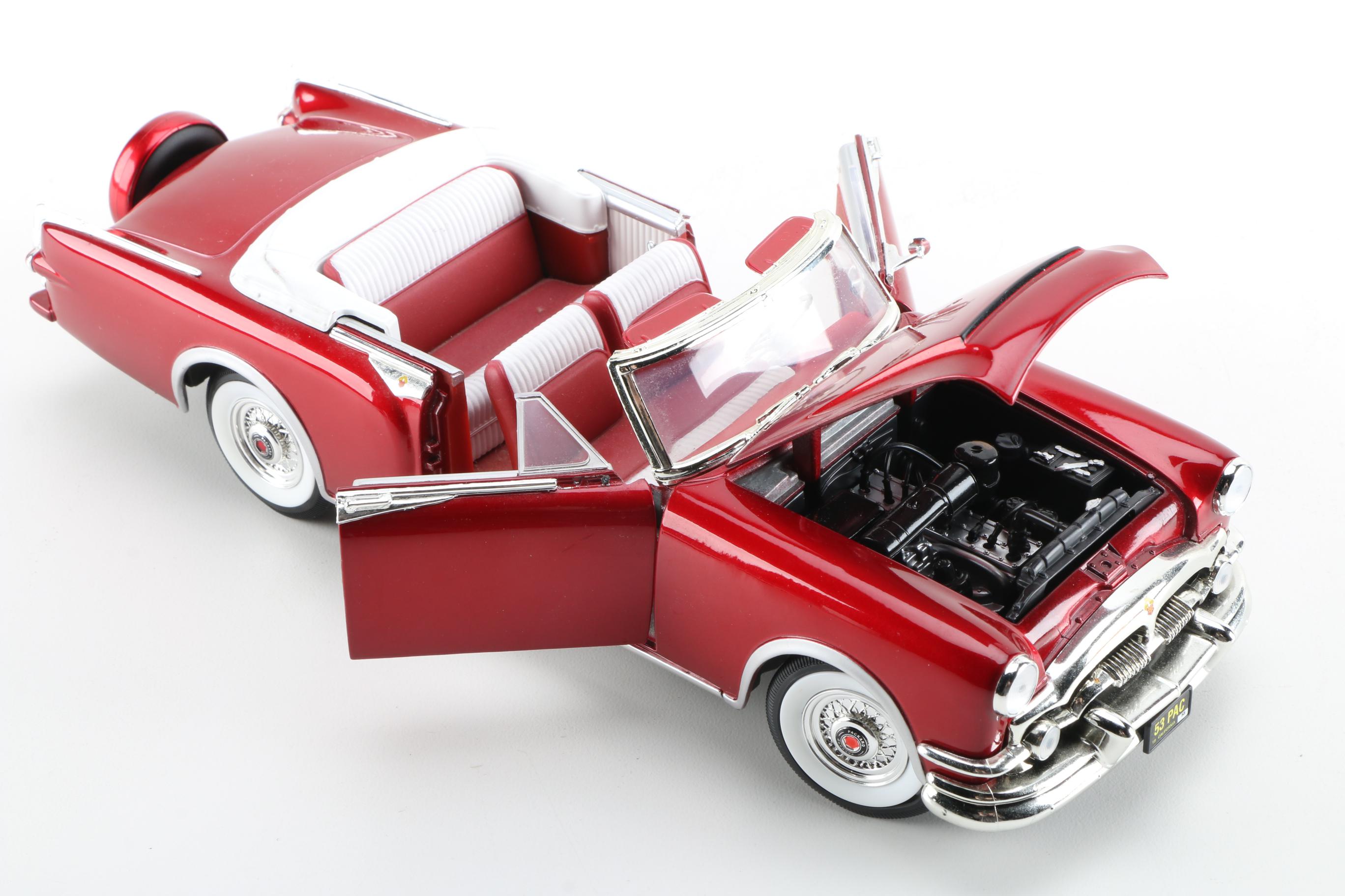 1953 Packard Caribbean Convertable and 1952 Hudson Hornet Convertable Die-Cast Cars