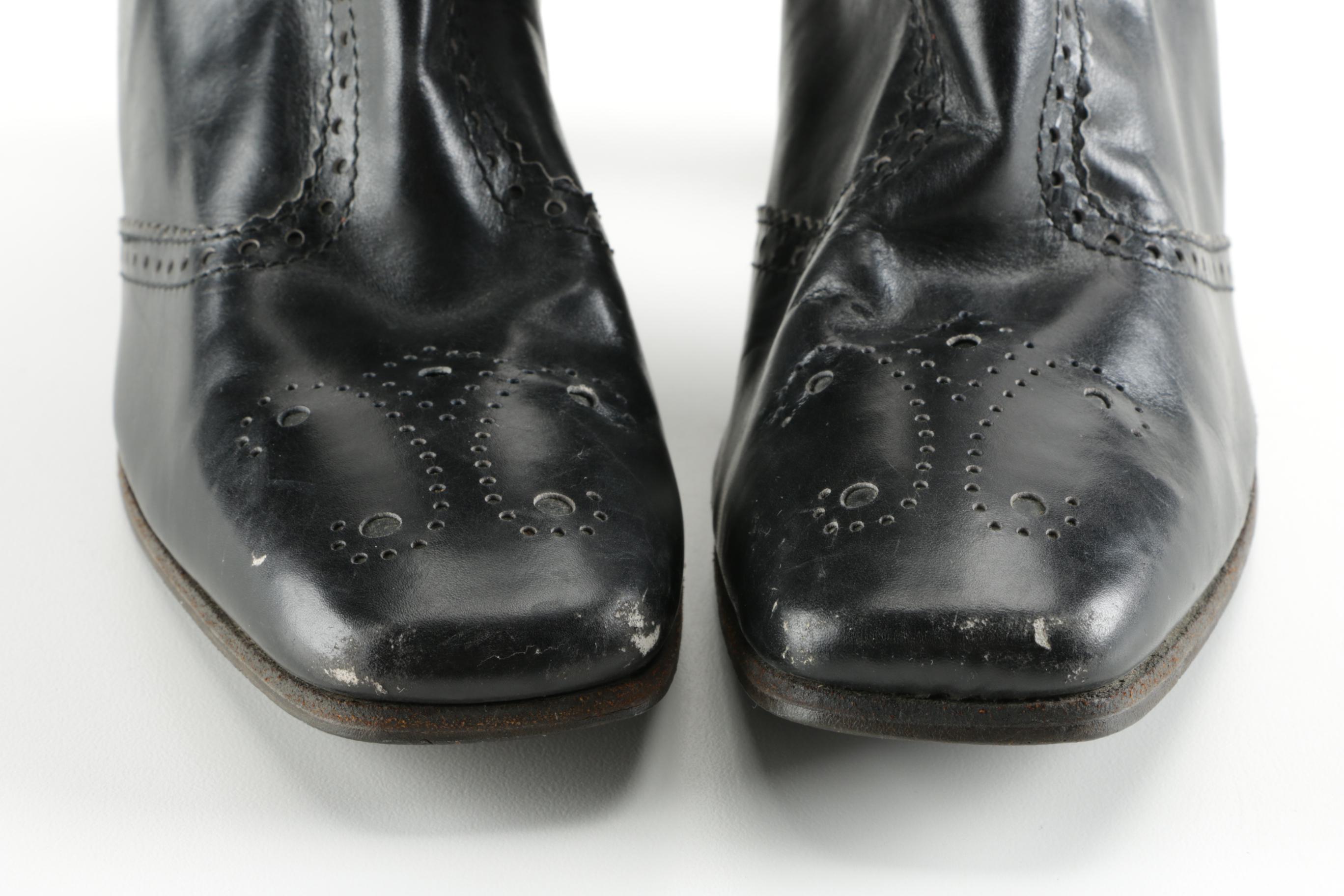 Amalfi by Rangoni Knee High Brogue Leather Boots