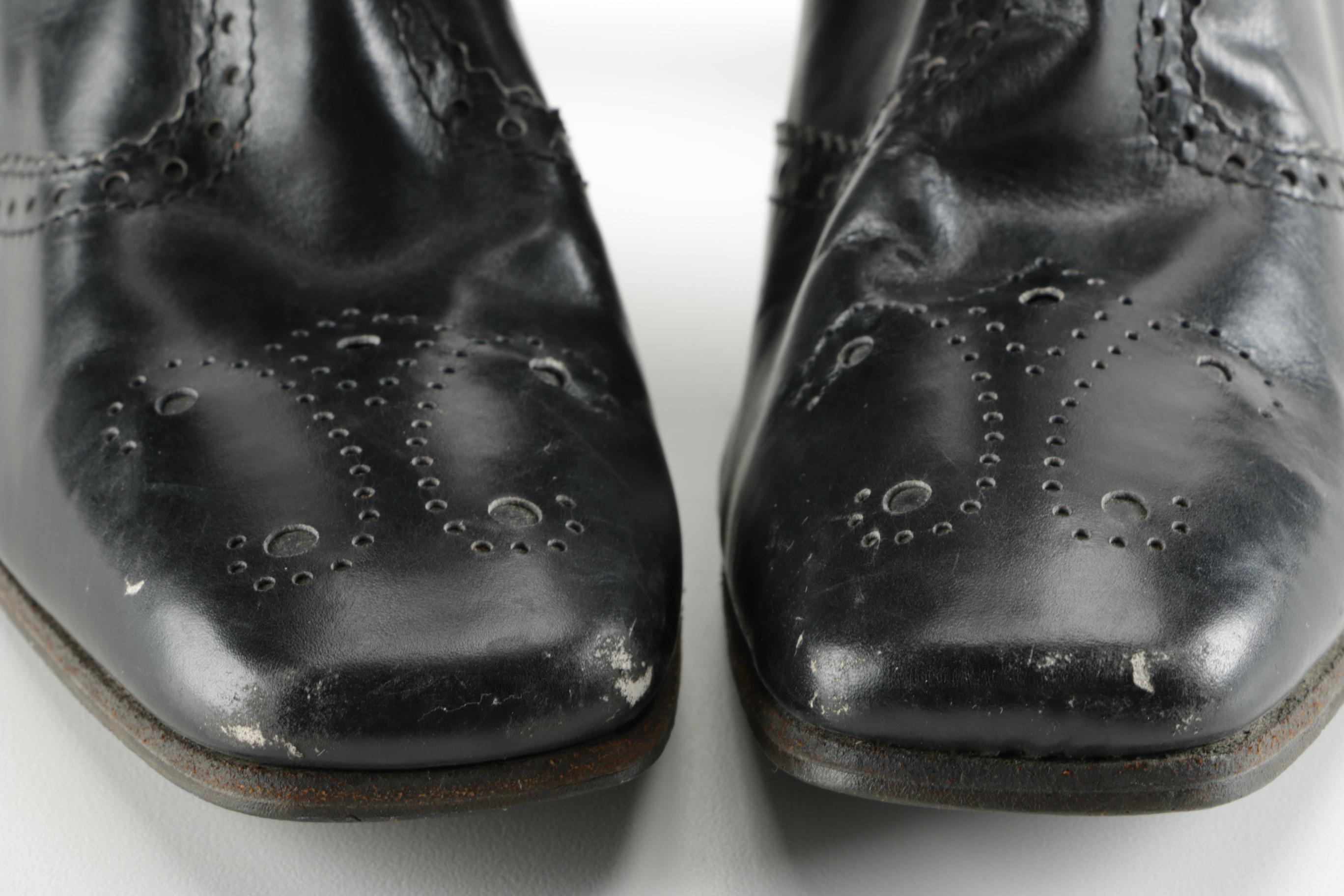 Amalfi by Rangoni Knee High Brogue Leather Boots