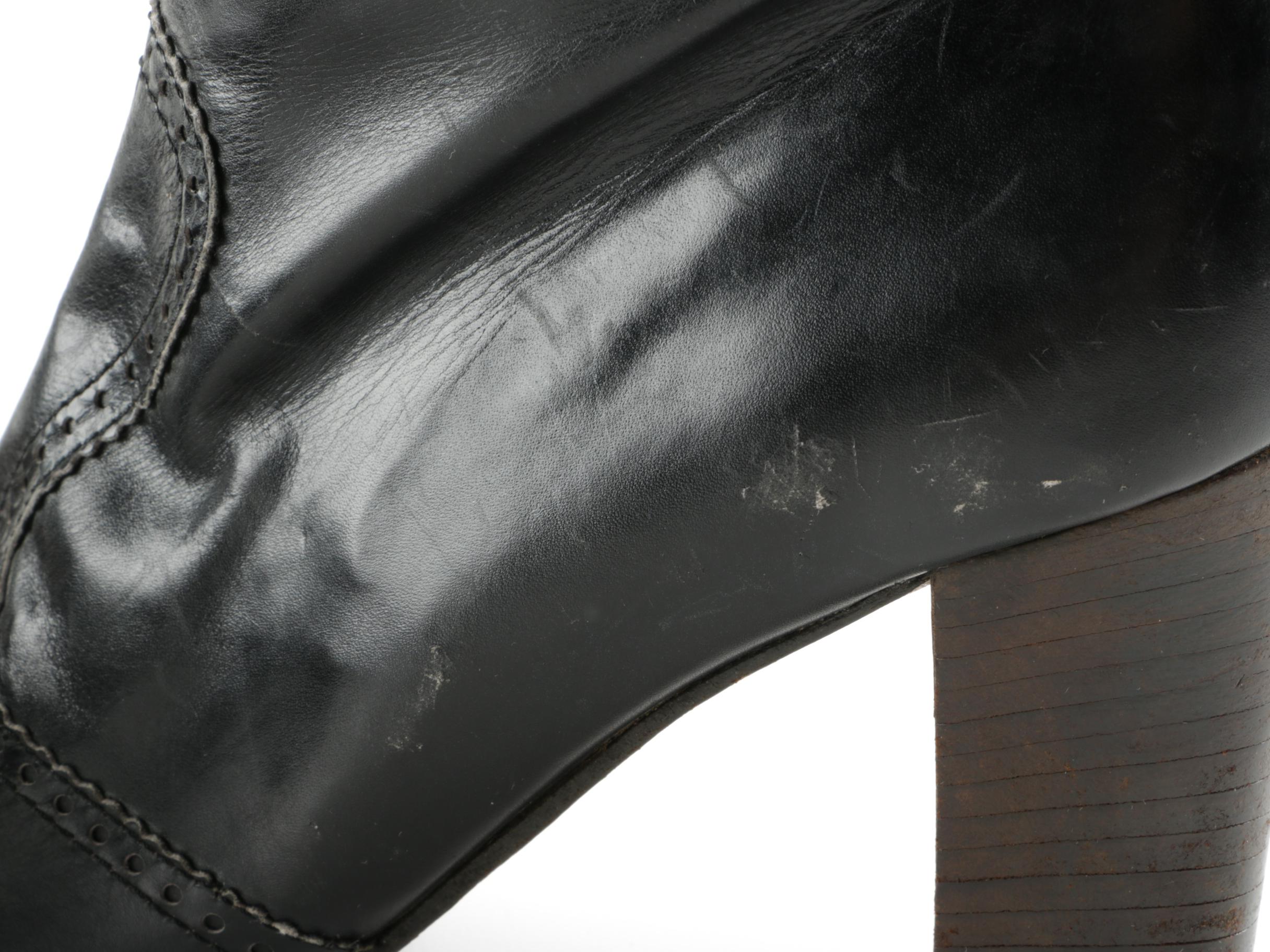 Amalfi by Rangoni Knee High Brogue Leather Boots