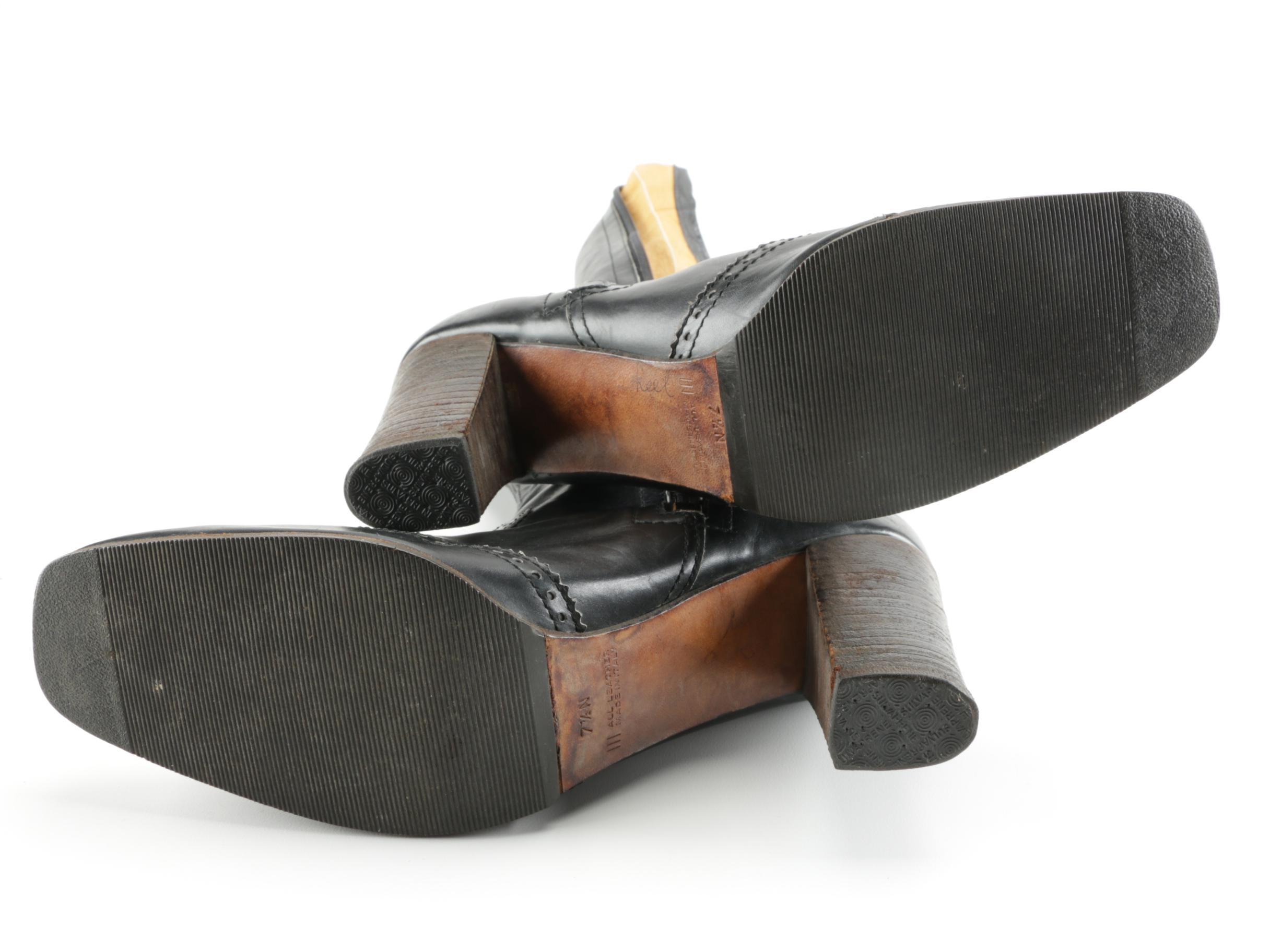 Amalfi by Rangoni Knee High Brogue Leather Boots