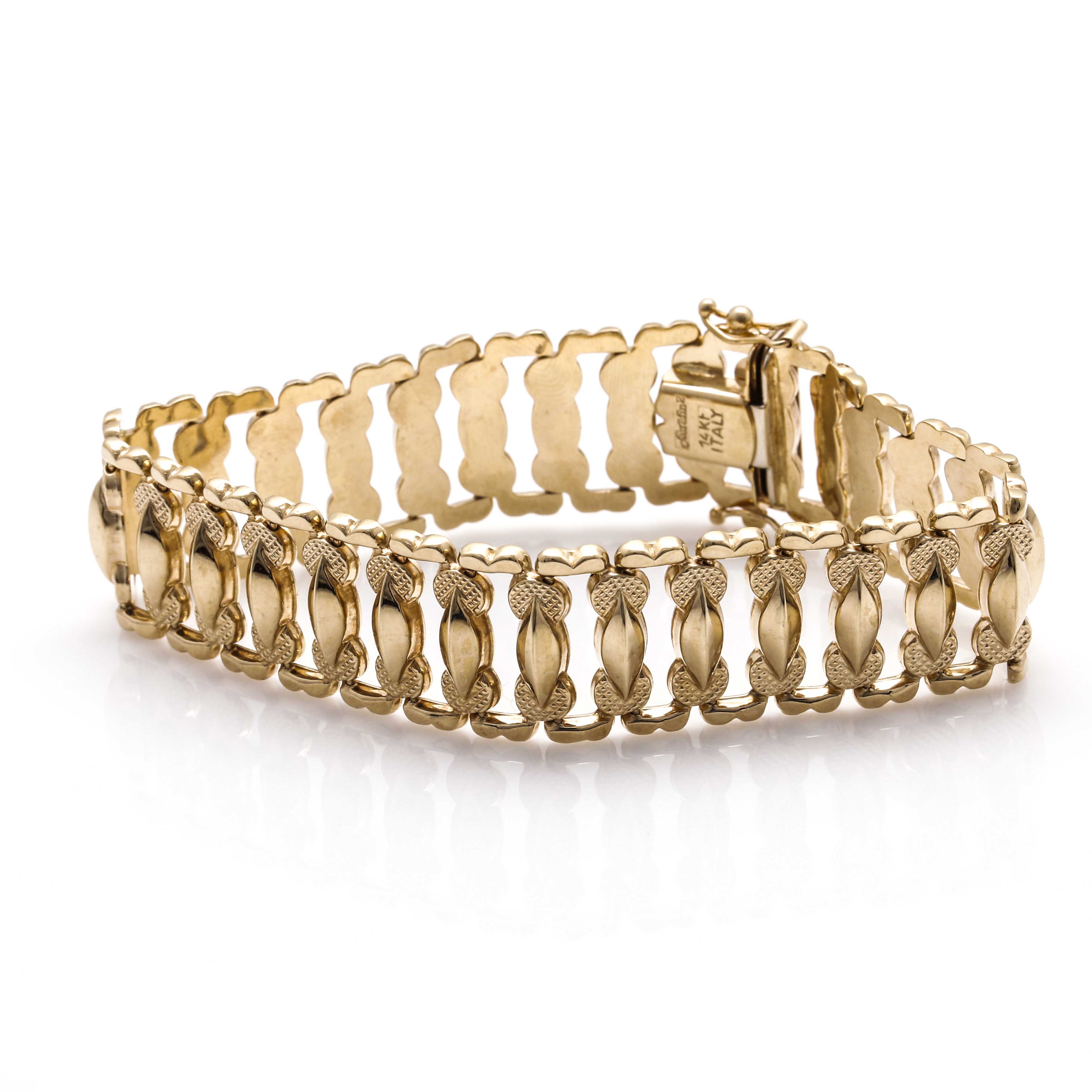 Aurafin Italian 14K Yellow Gold Bracelet