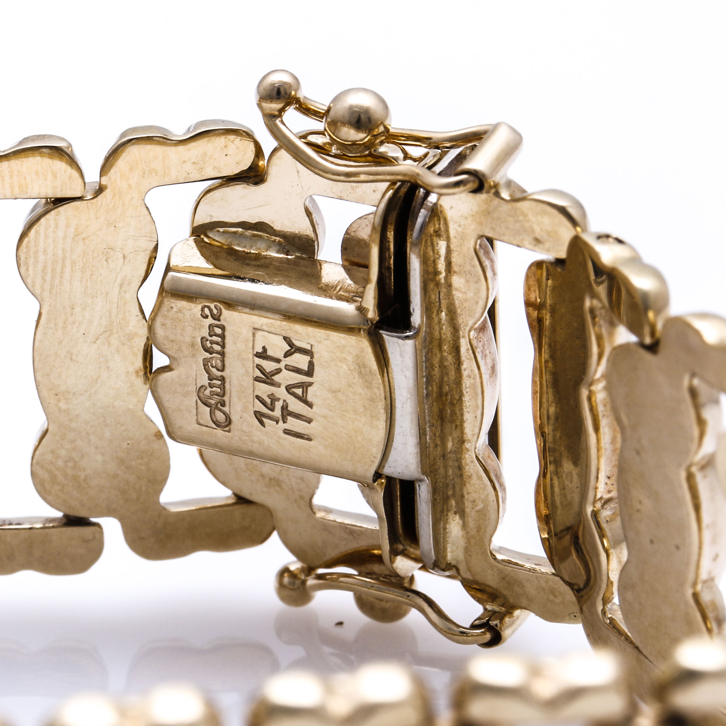 Aurafin Italian 14K Yellow Gold Bracelet