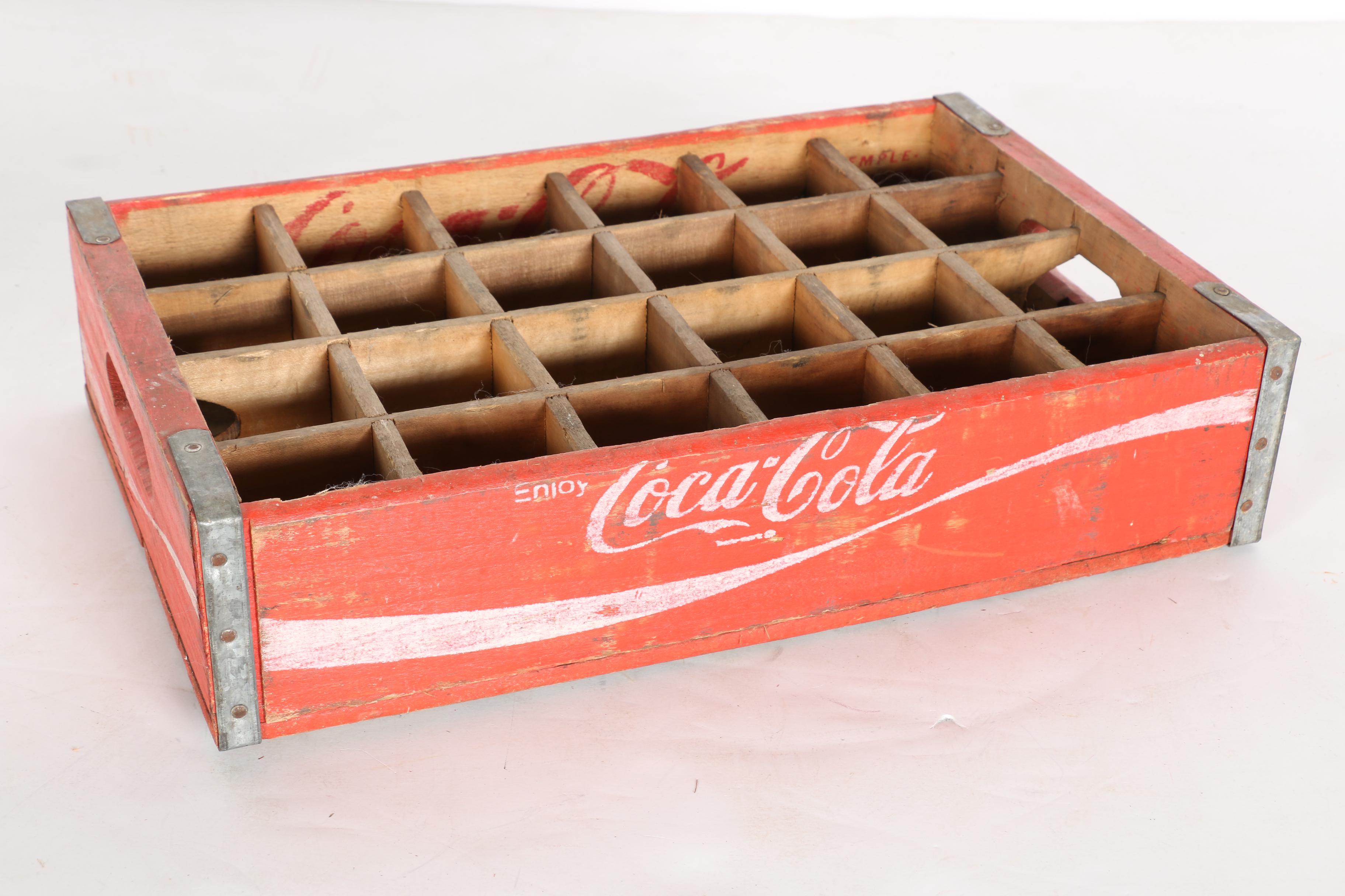 Vintage Coca-Cola and Pepsi Soda Crates