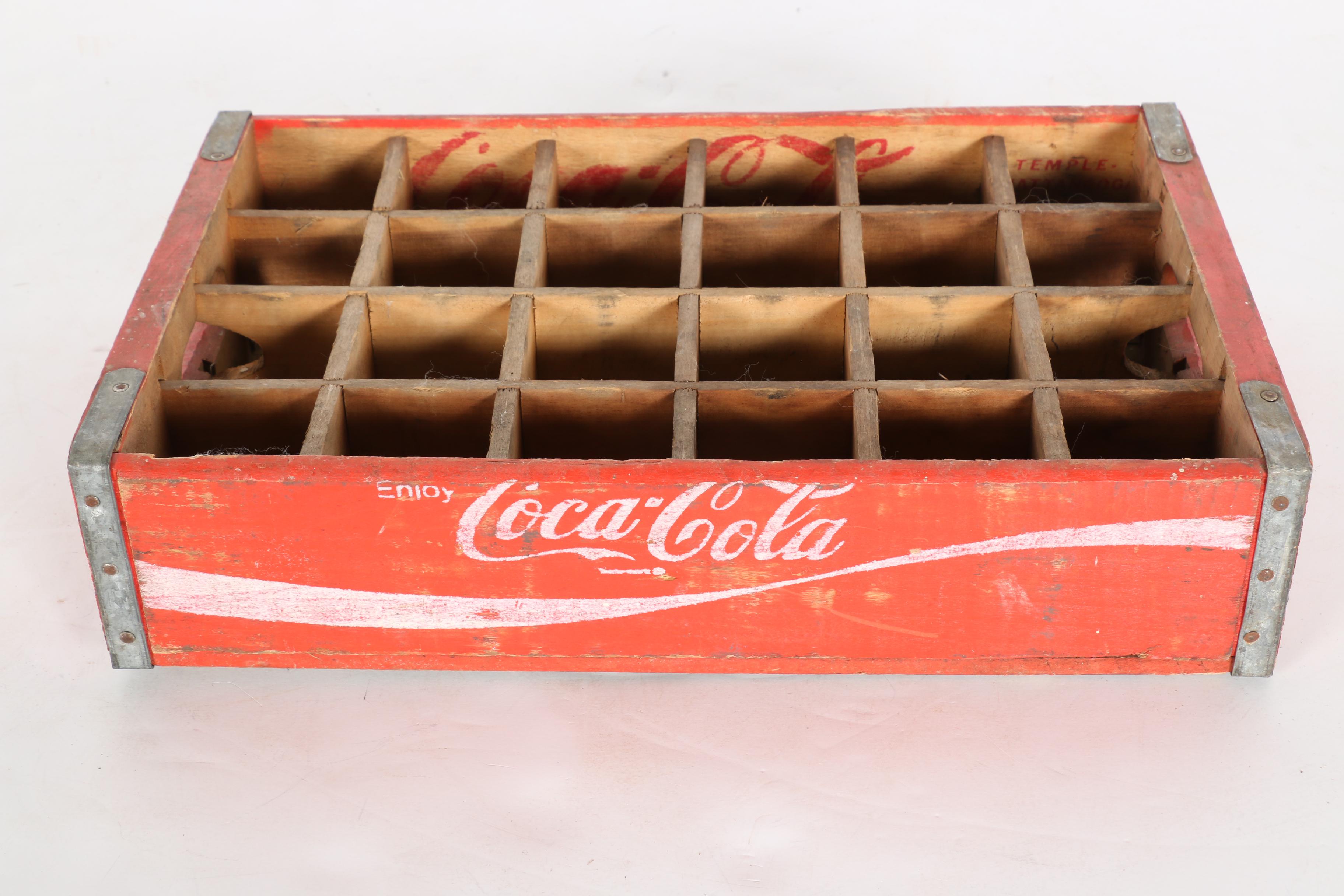 Vintage Coca-Cola and Pepsi Soda Crates
