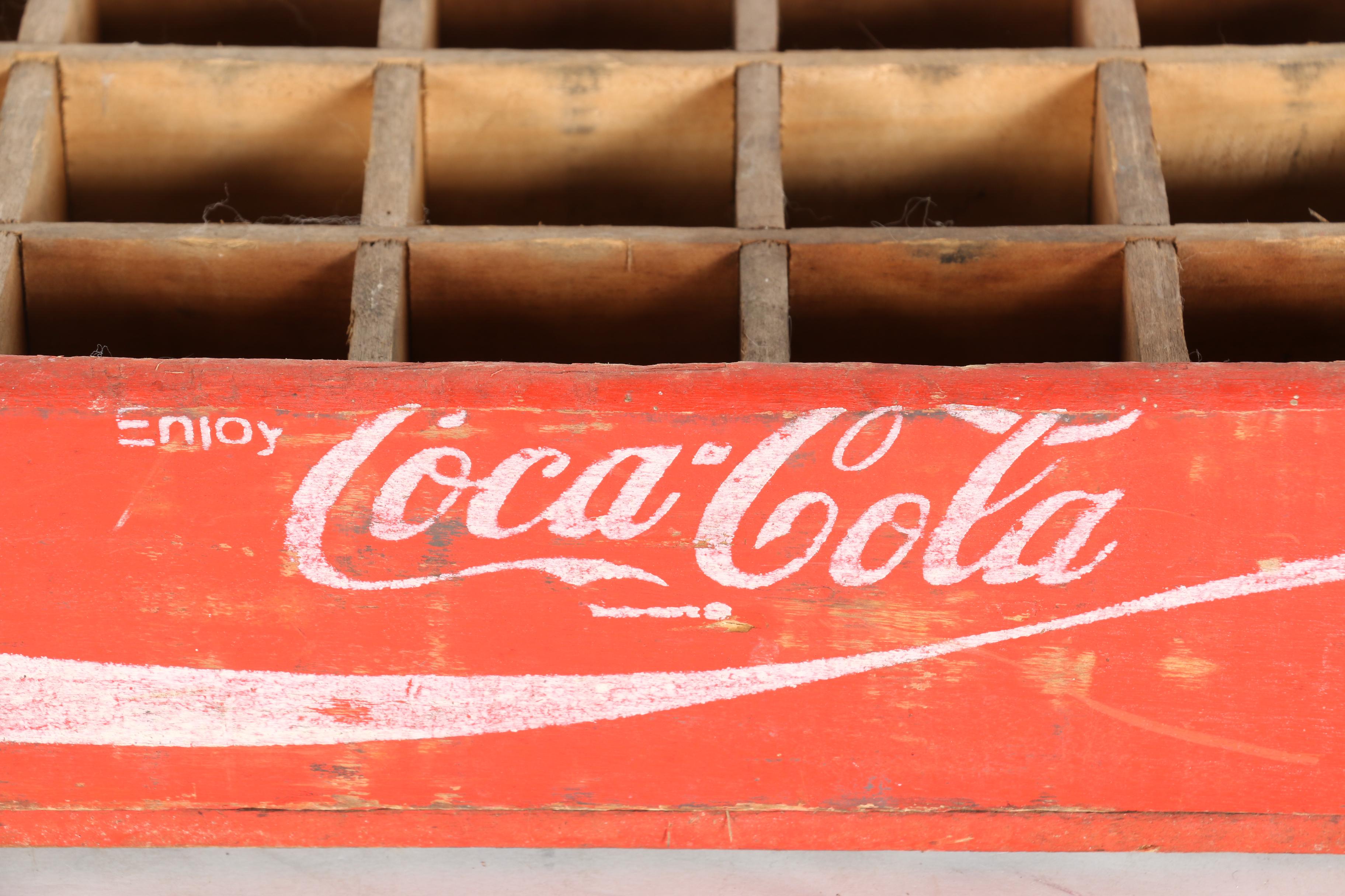 Vintage Coca-Cola and Pepsi Soda Crates