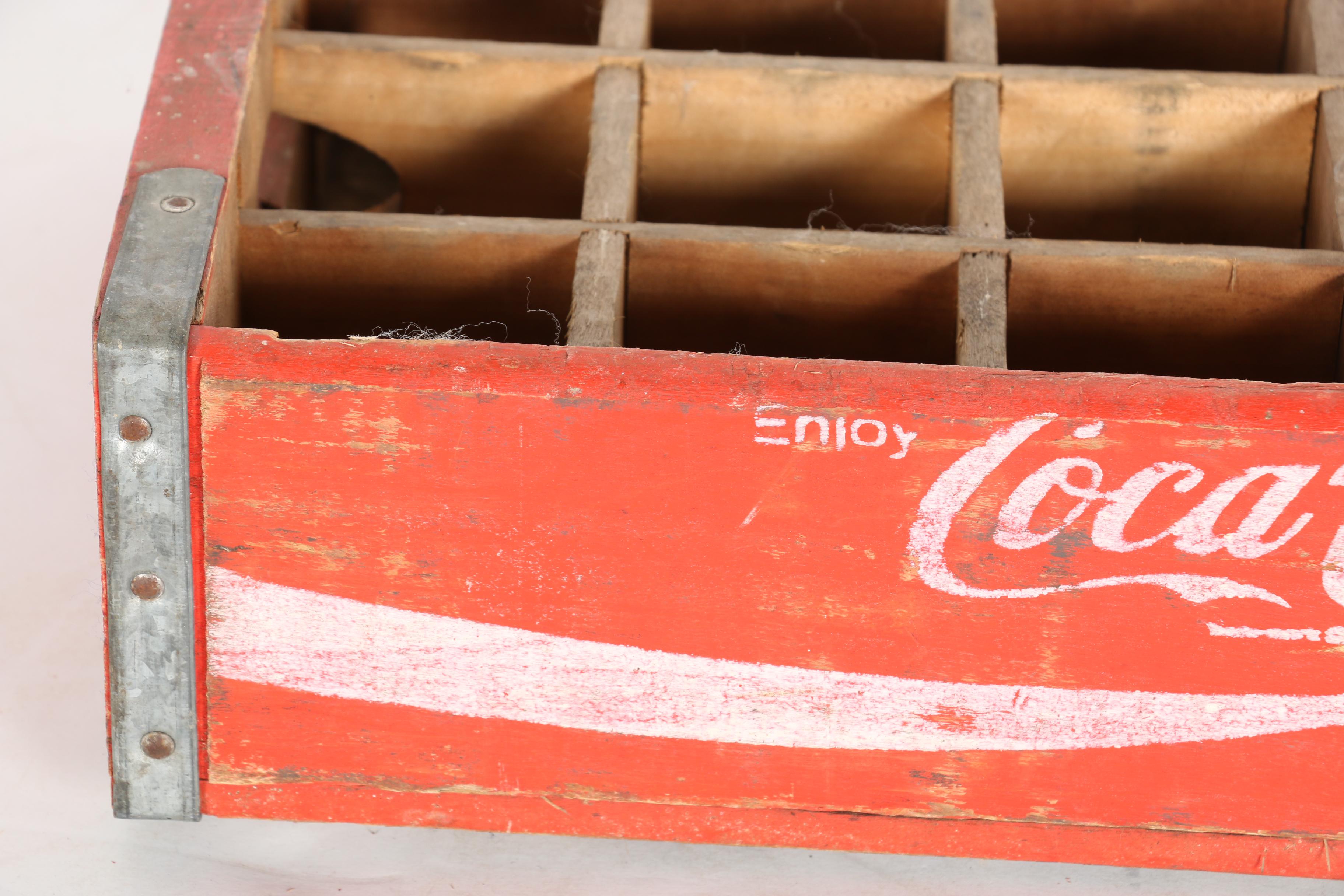 Vintage Coca-Cola and Pepsi Soda Crates