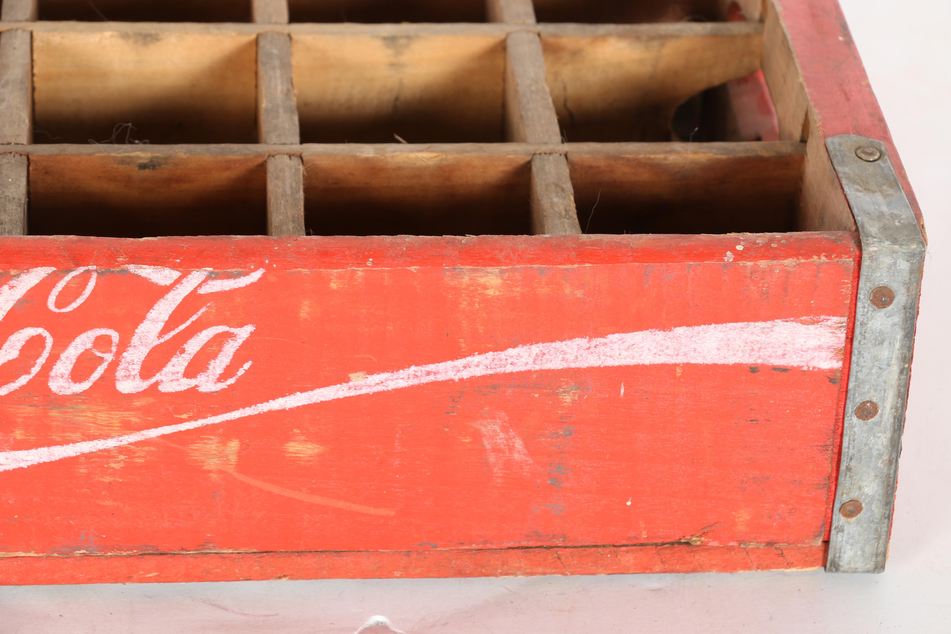 Vintage Coca-Cola and Pepsi Soda Crates