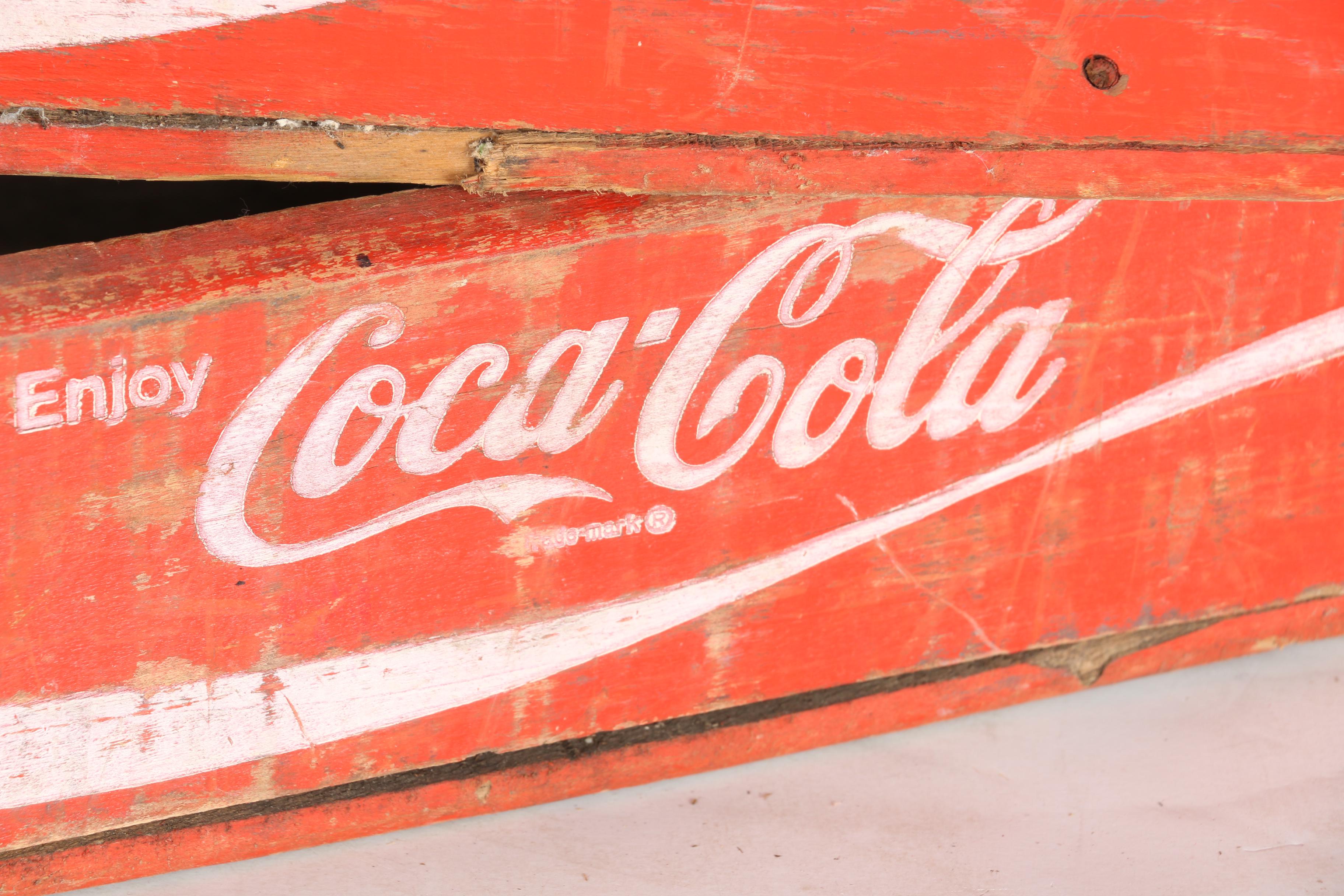 Vintage Coca-Cola and Pepsi Soda Crates