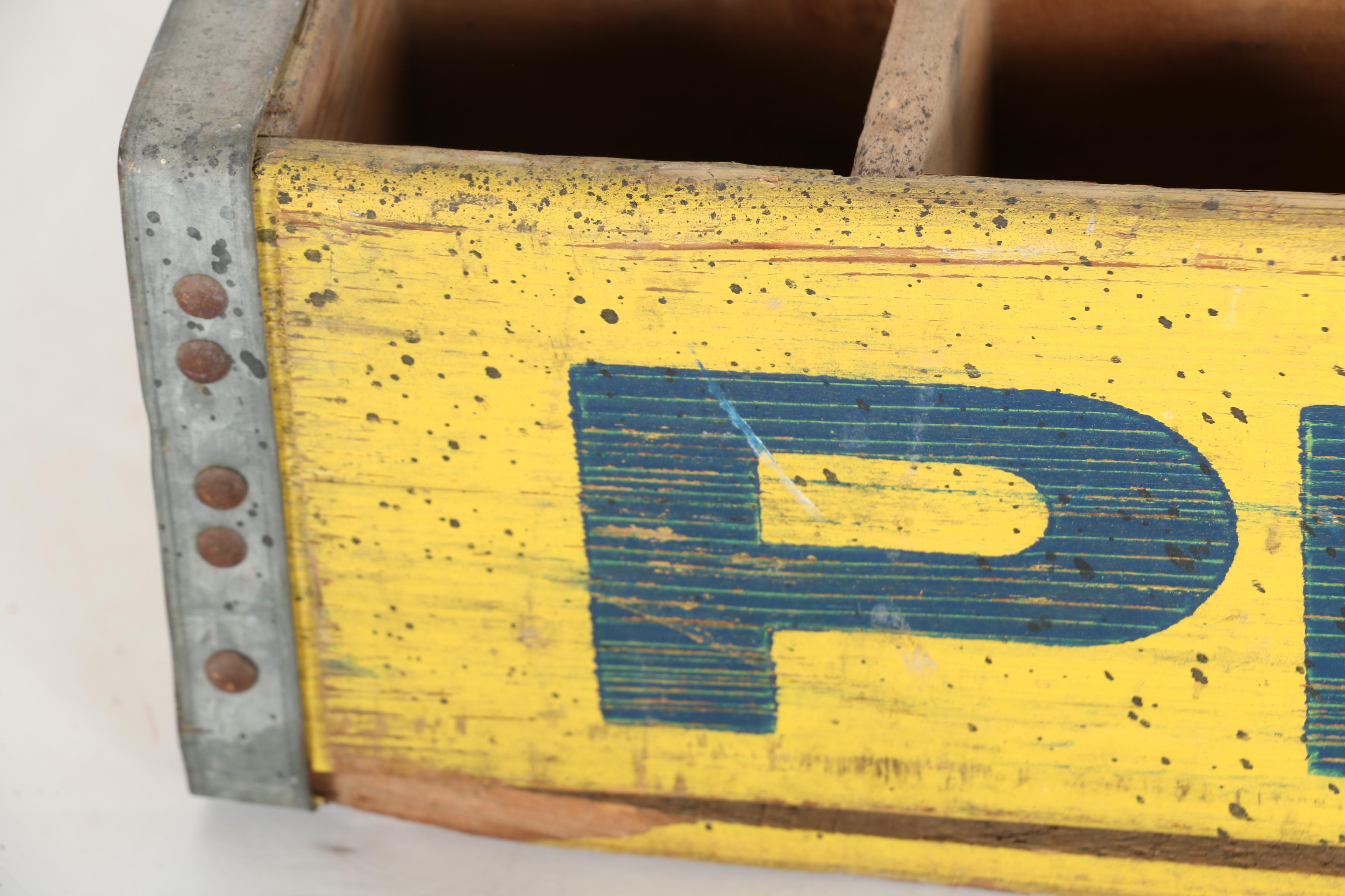 Vintage Coca-Cola and Pepsi Soda Crates