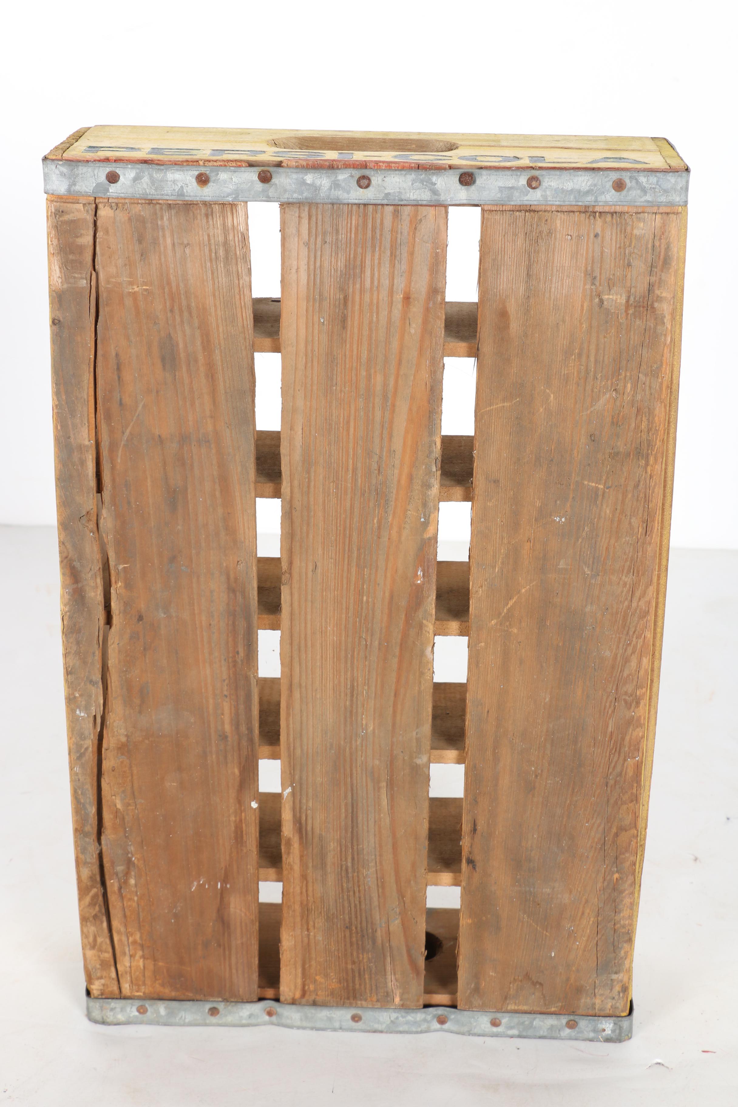 Vintage Coca-Cola and Pepsi Soda Crates