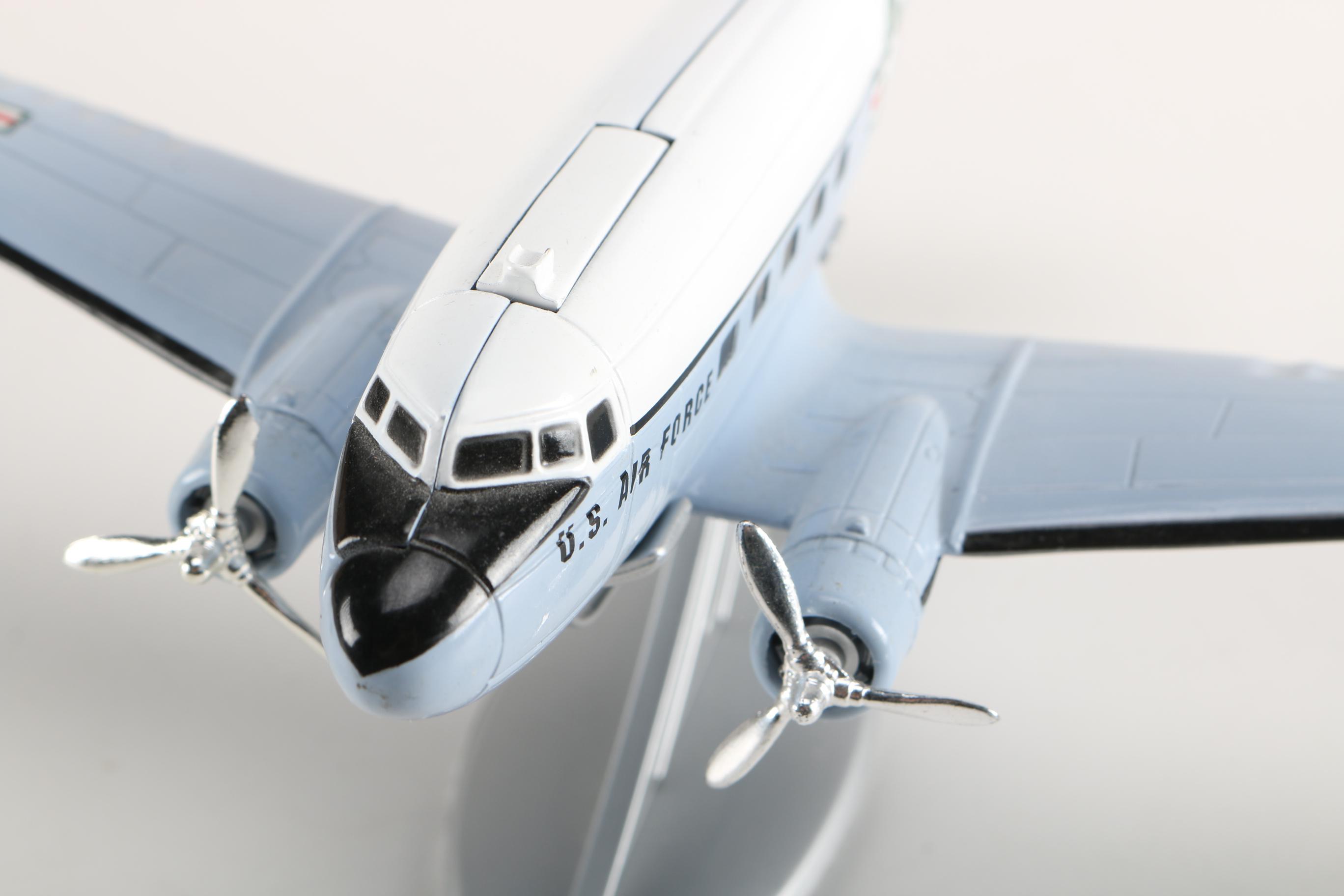 Die-Cast Metal Planes With Stands
