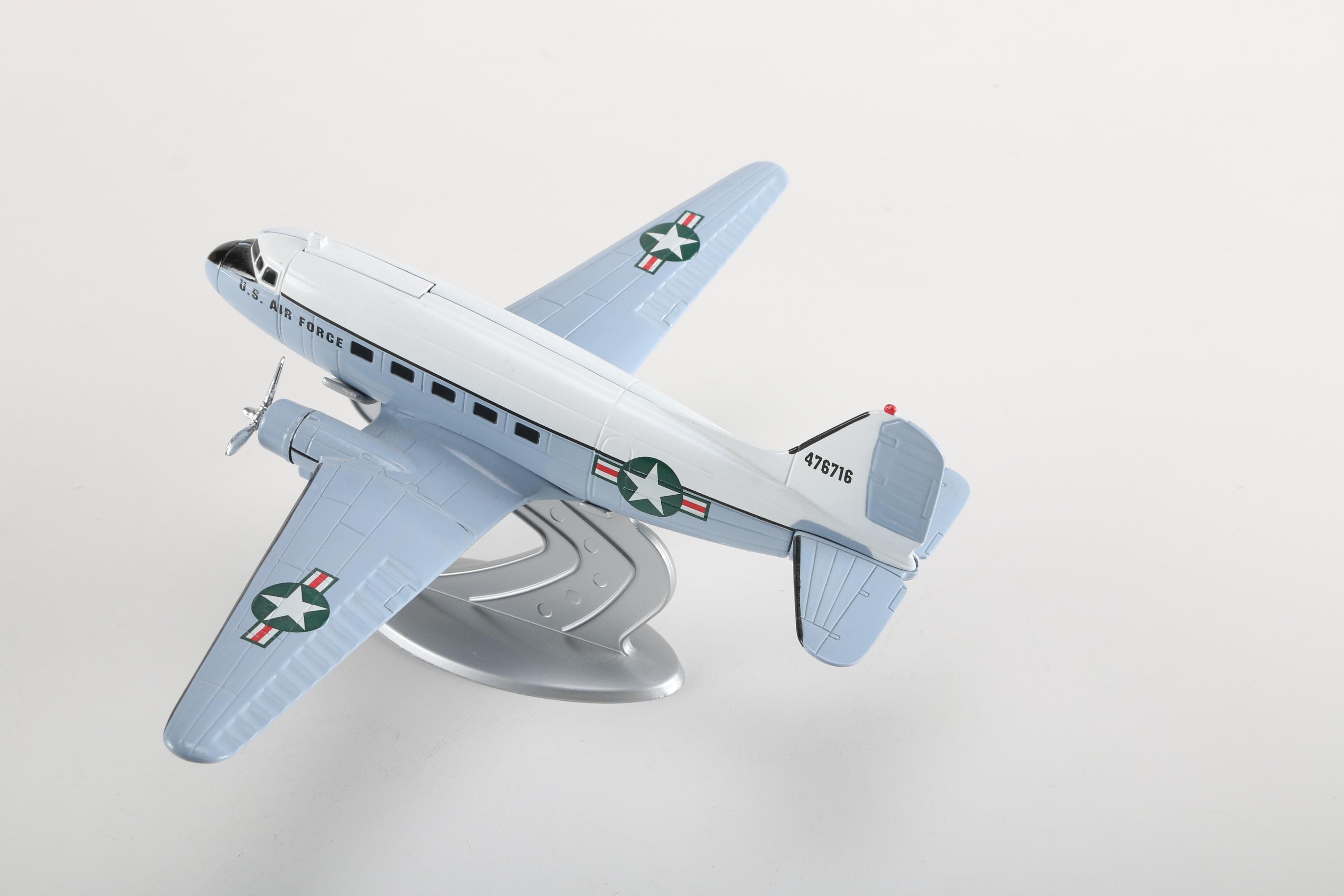Die-Cast Metal Planes With Stands