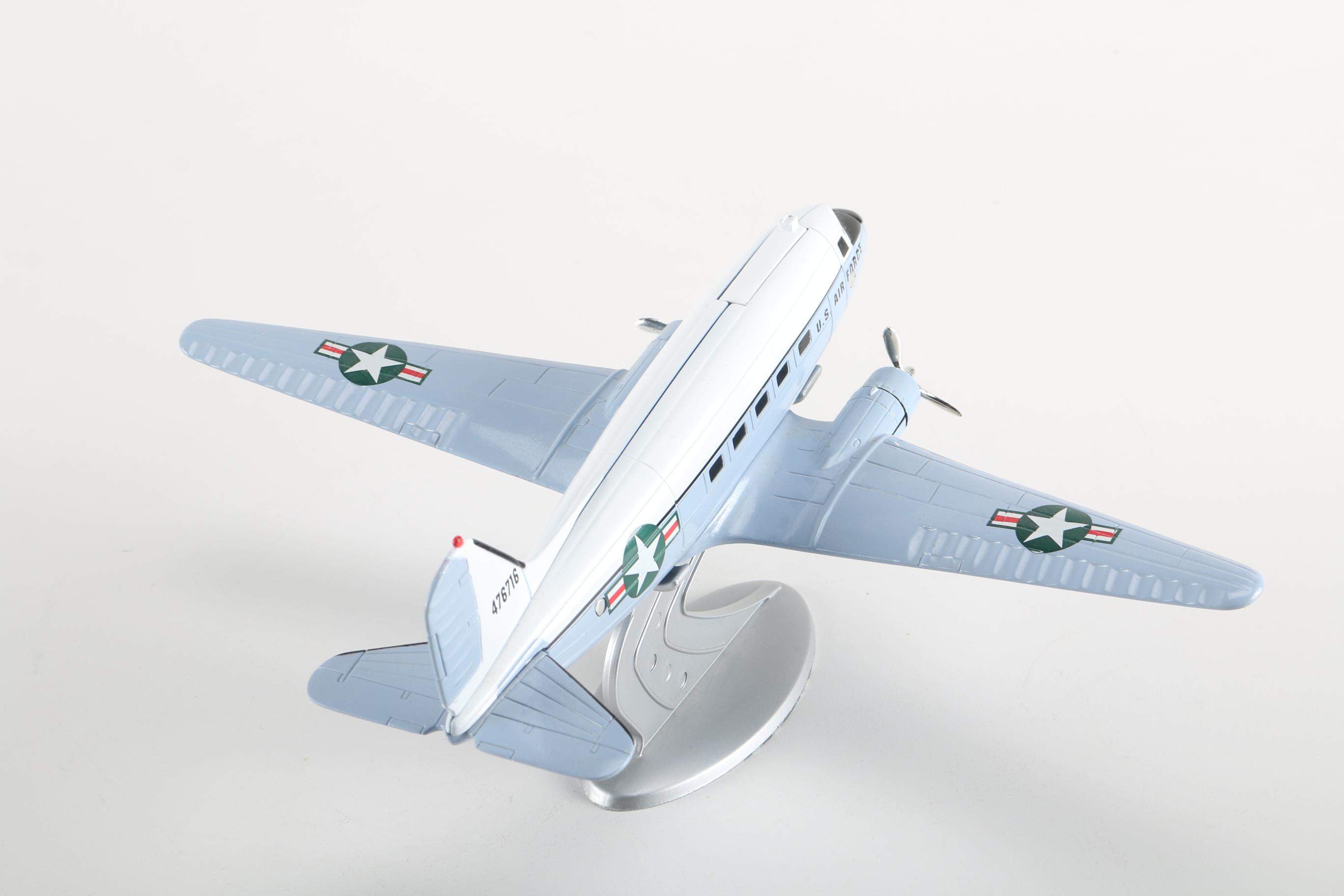 Die-Cast Metal Planes With Stands
