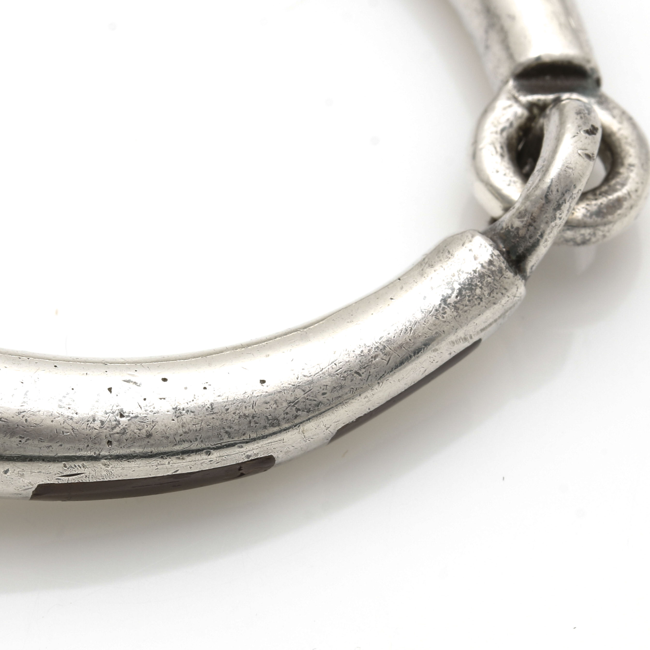 Gucci Sterling Silver Horse Bit Bracelet