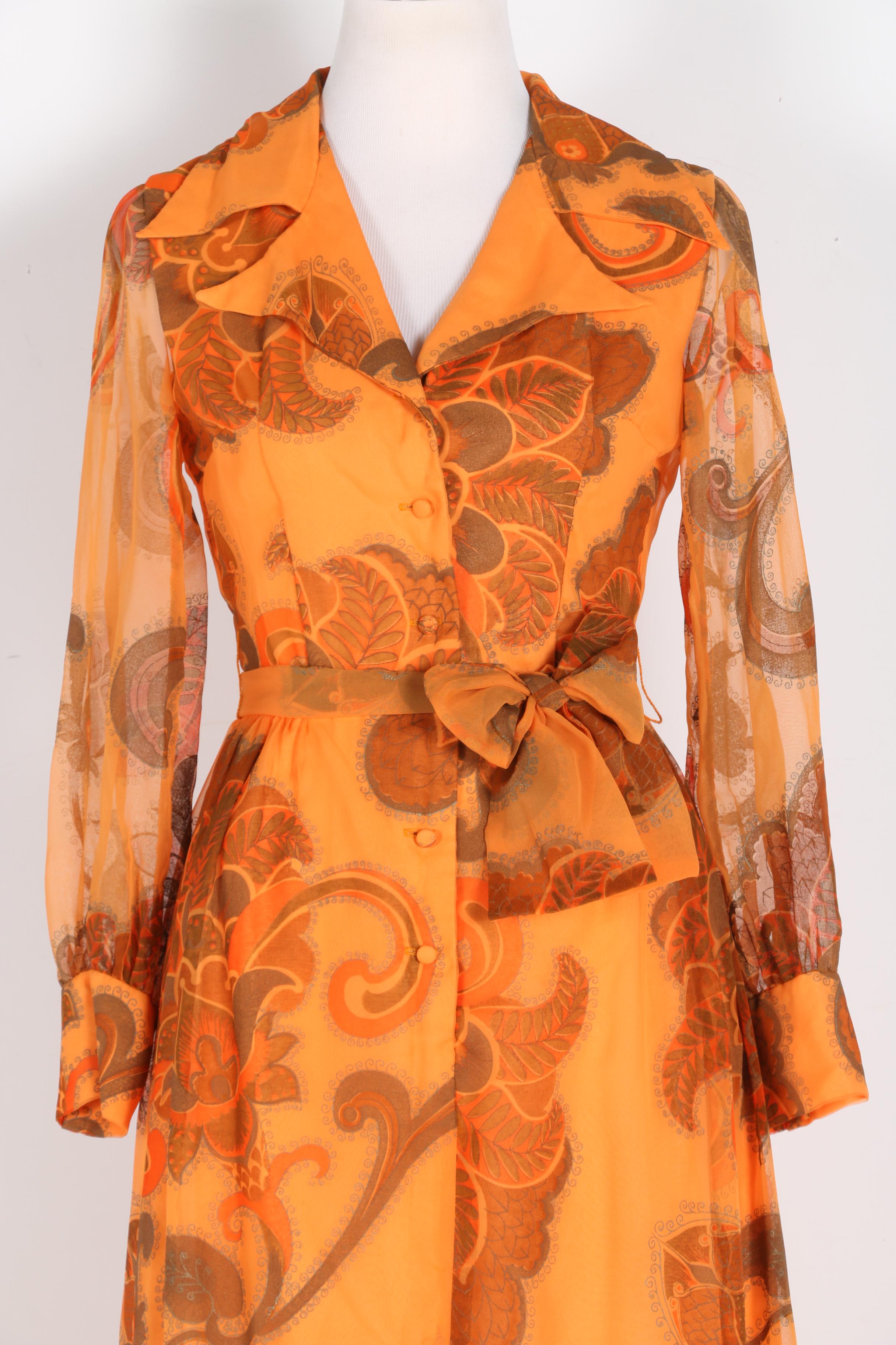 Alfred Shaheen Vintage Organza Dress