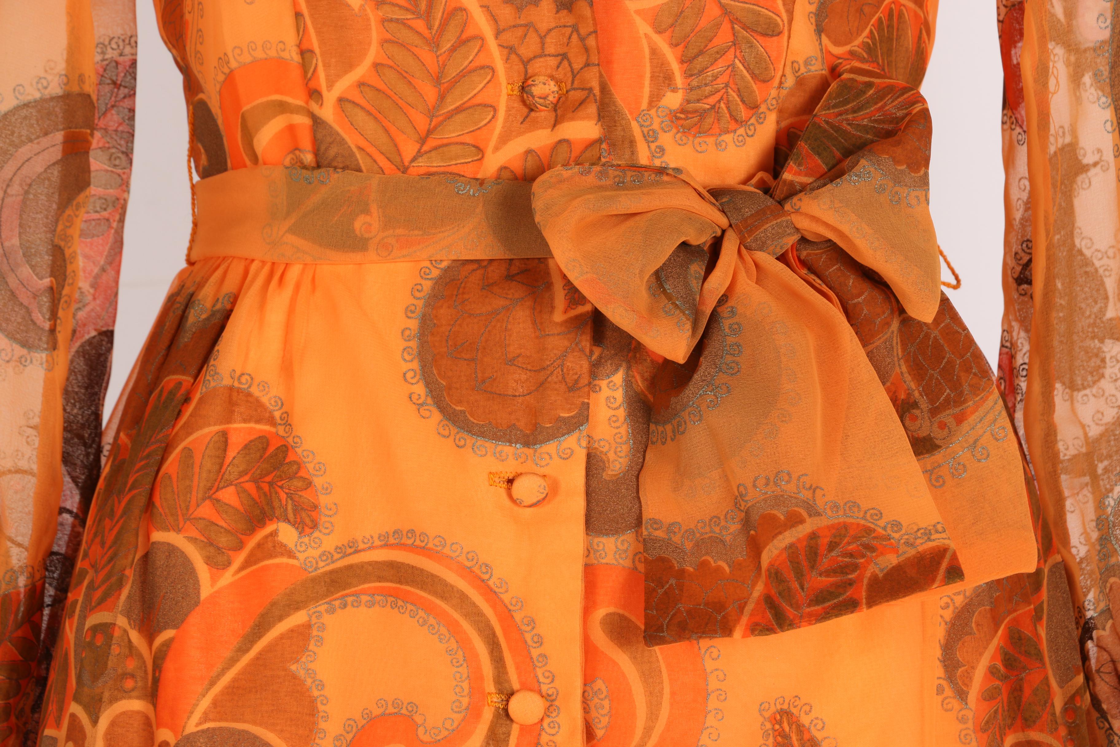 Alfred Shaheen Vintage Organza Dress