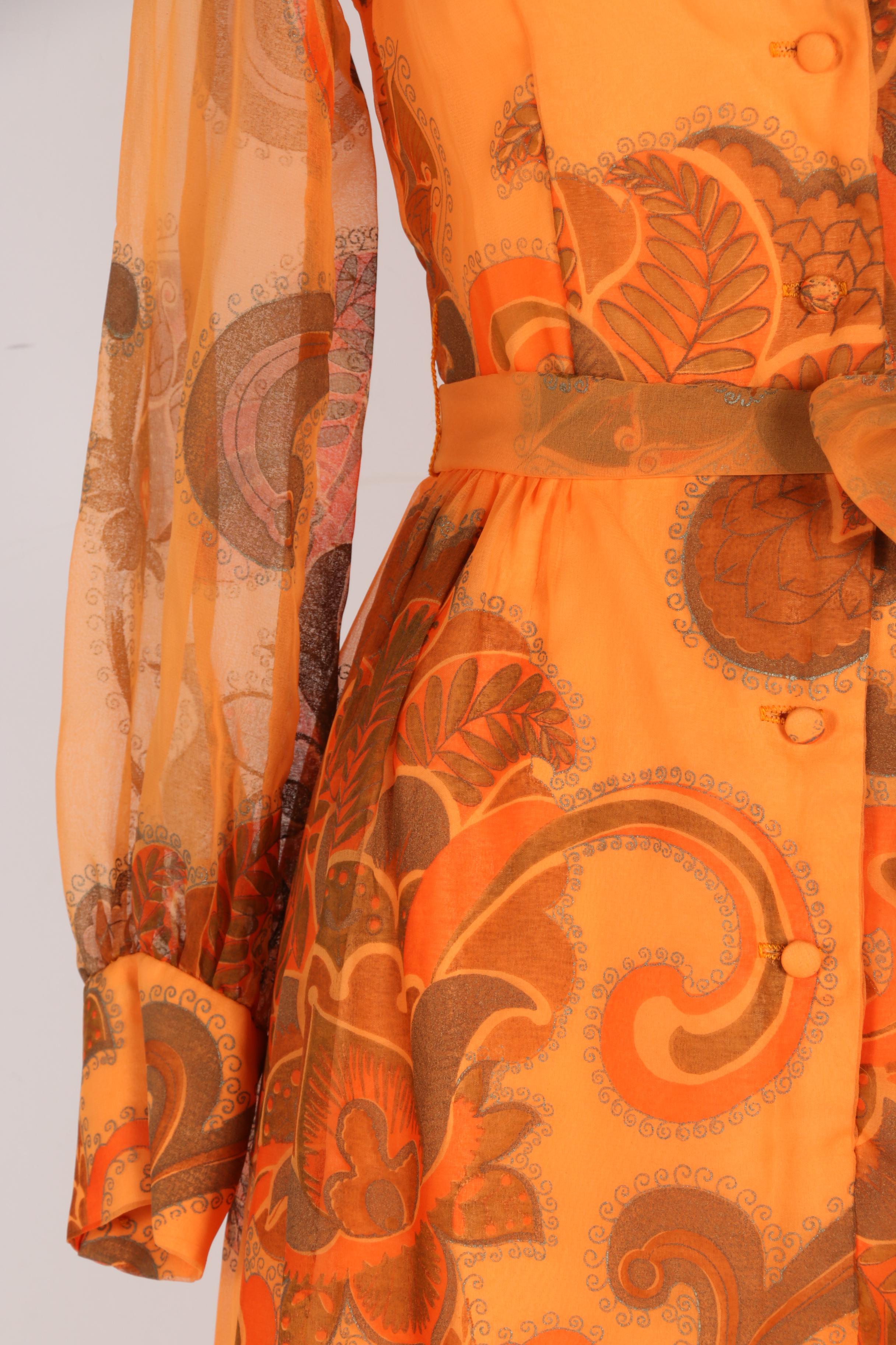 Alfred Shaheen Vintage Organza Dress